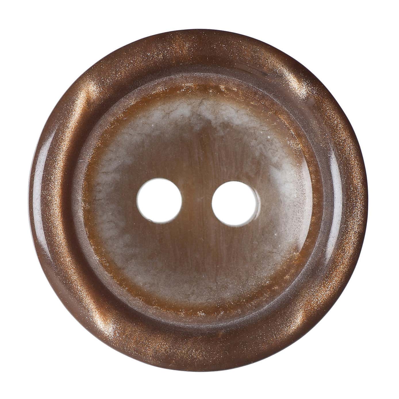 Pack of Three Brown Buttons