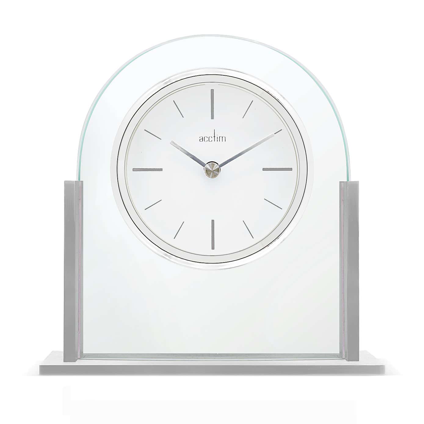 Acctim Wooton Silver Table Clock