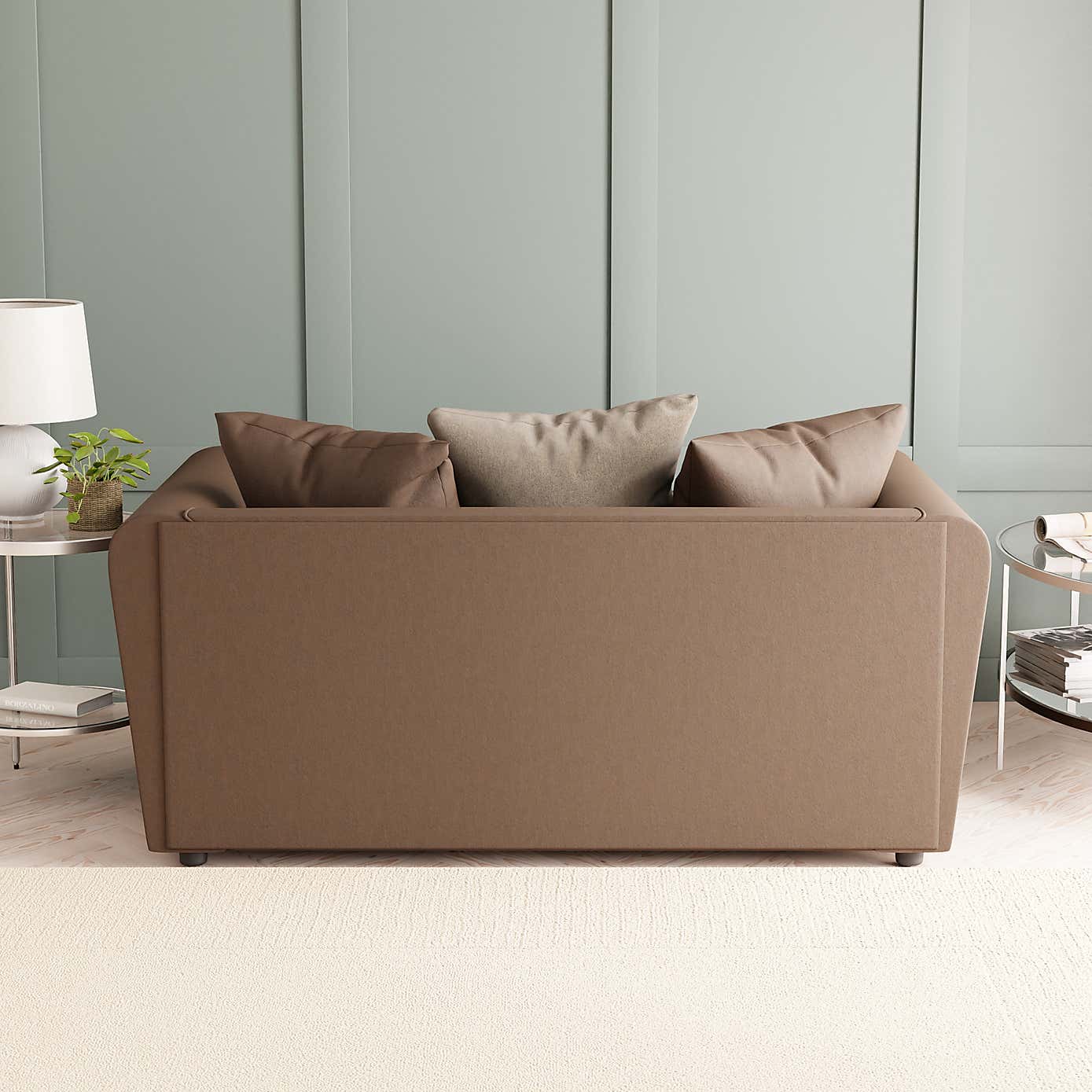 Blake Soft Faux Leather Combo 2 Seater Sofa