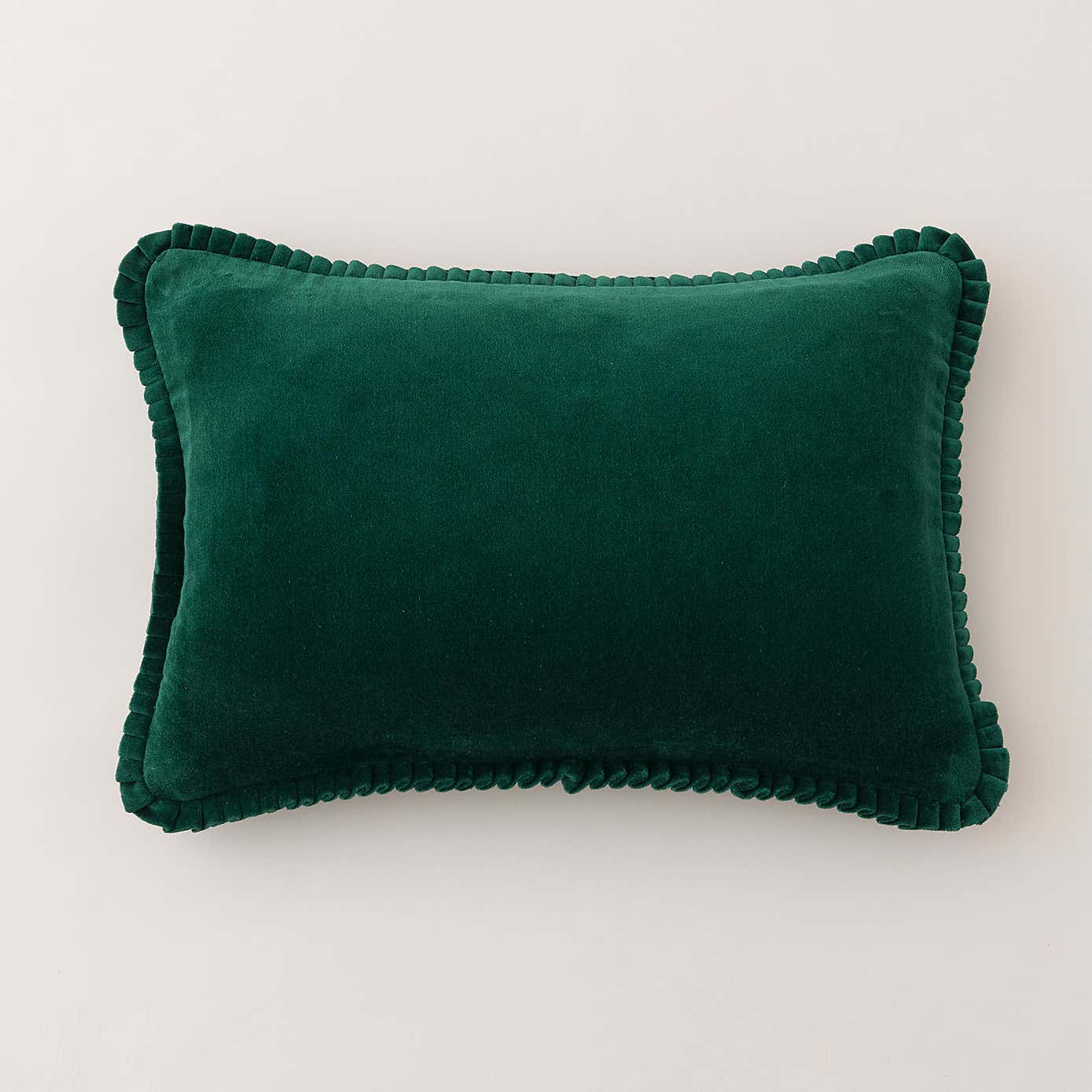 Clara Pleated Cotton Rectangle Cushion