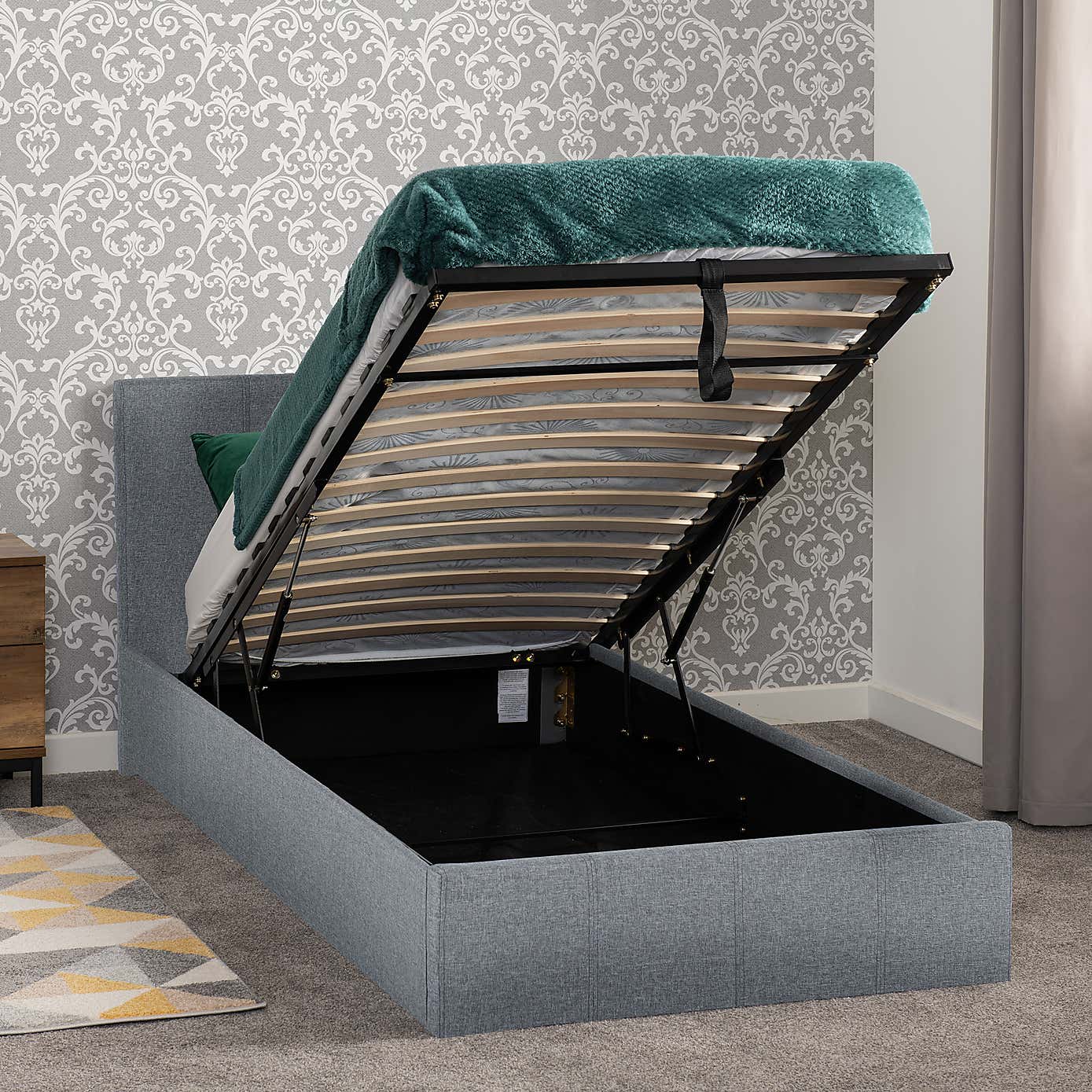 Waverley Linen Ottoman Bedstead - Grey