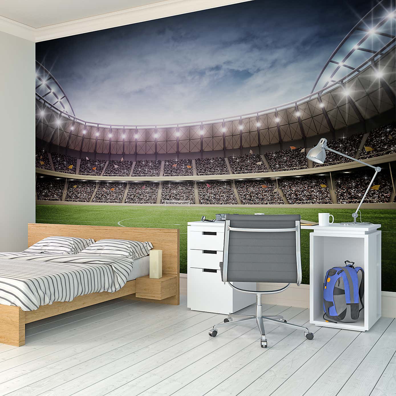 Football Stadium Wall Mural