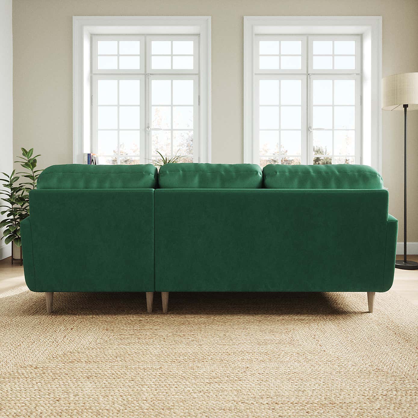 Sven Opulent Velvet Large Corner Chaise Sofa