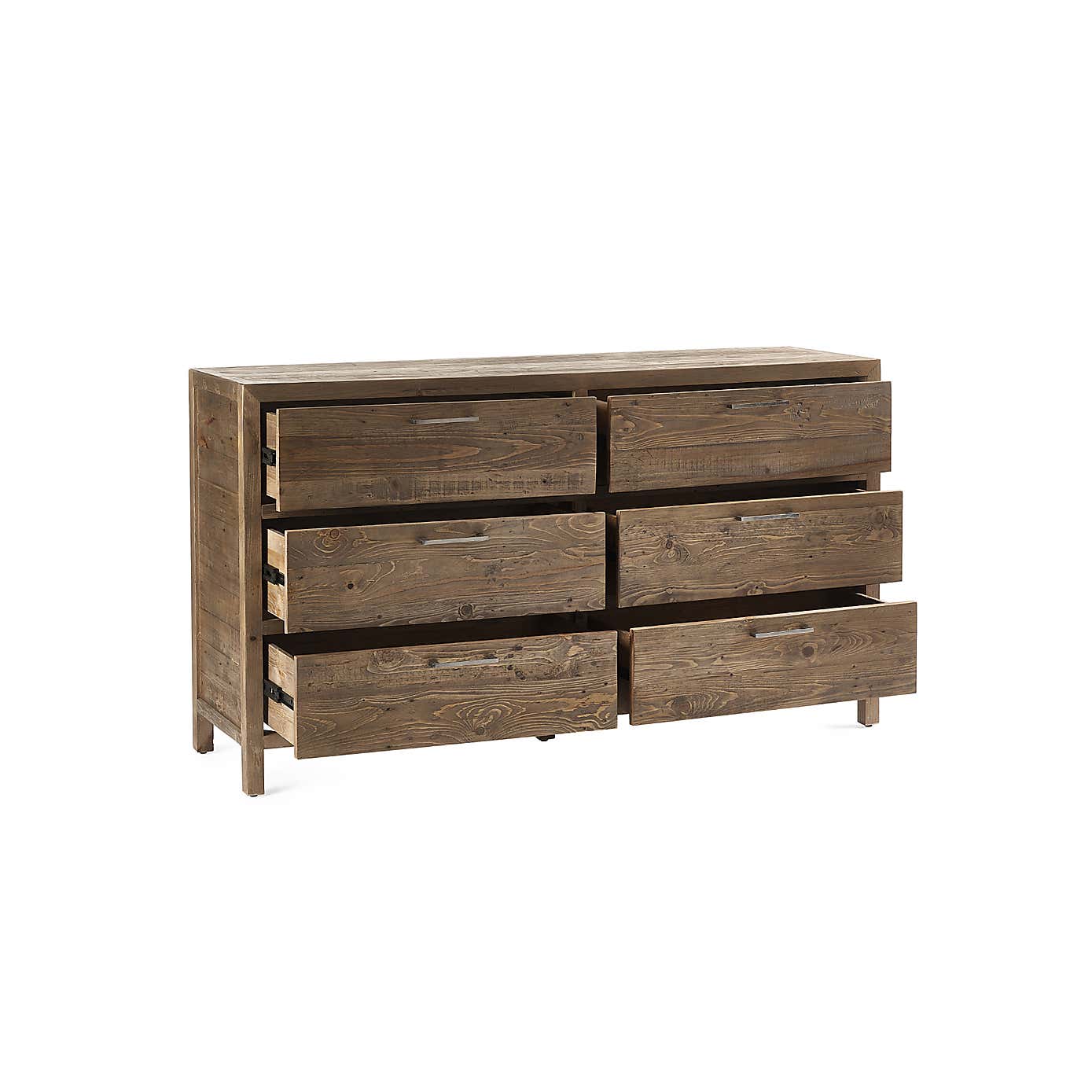 Homer 6 Drawer Wide Chest, Pine