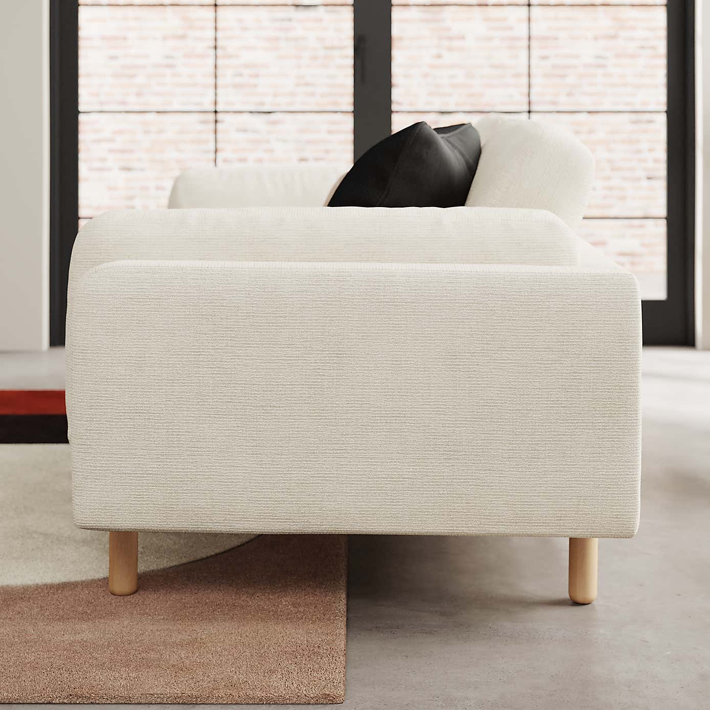 Newton Chunky Tonal Weave 2 Seater Sofa