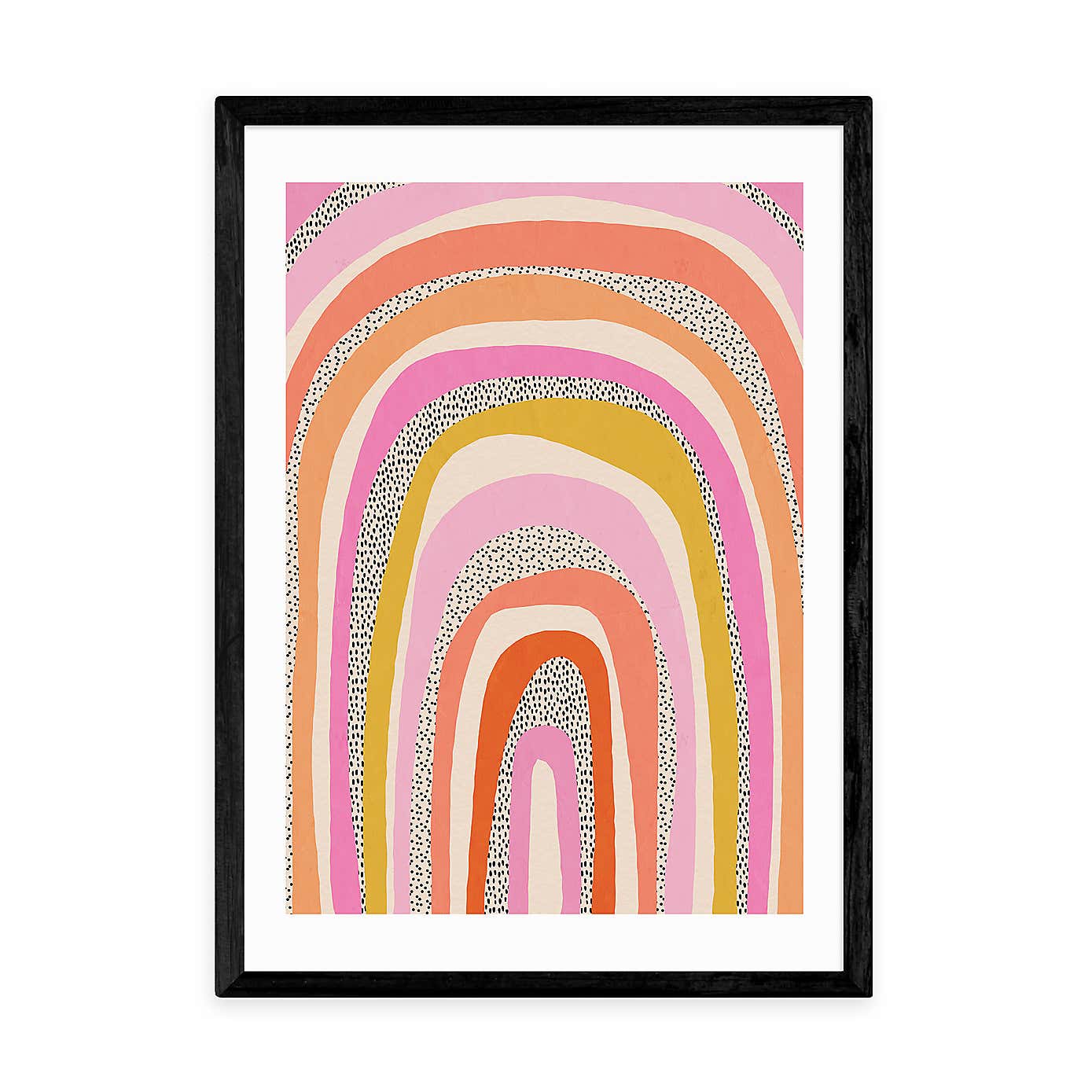 East End Prints Funky Rainbow Arches Print