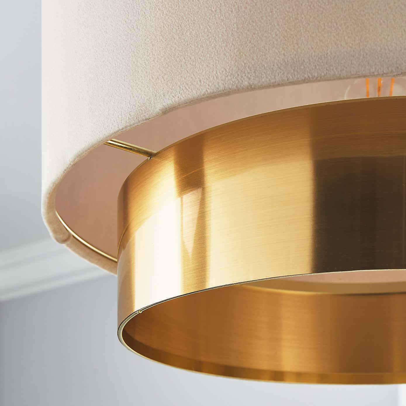 Nesa Two Tier Velvet Lamp Shade