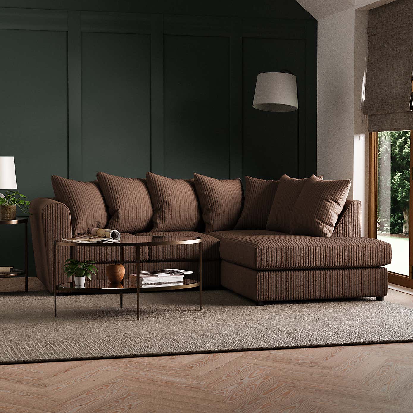 Blake Jumbo Cord Right Hand Corner Sofa