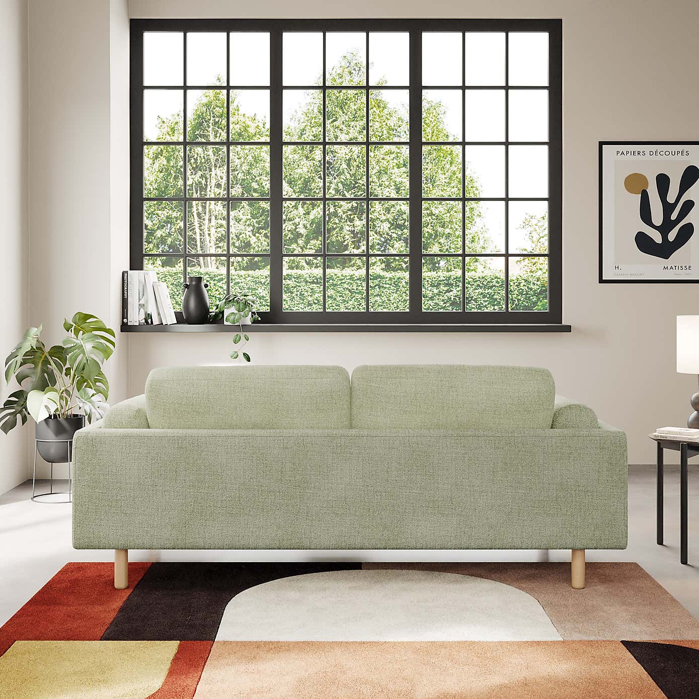 Newton Chunky Tonal Weave 3 Seater Sofa