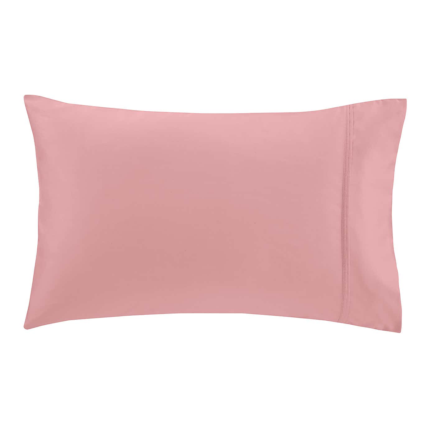 Dorma 500 Thread Count 100% Cotton Satin Plain Cuffed Pillowcase