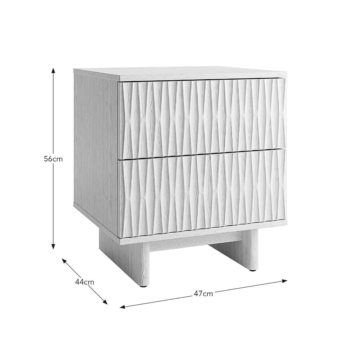 Inga 2 Drawer Bedside Table