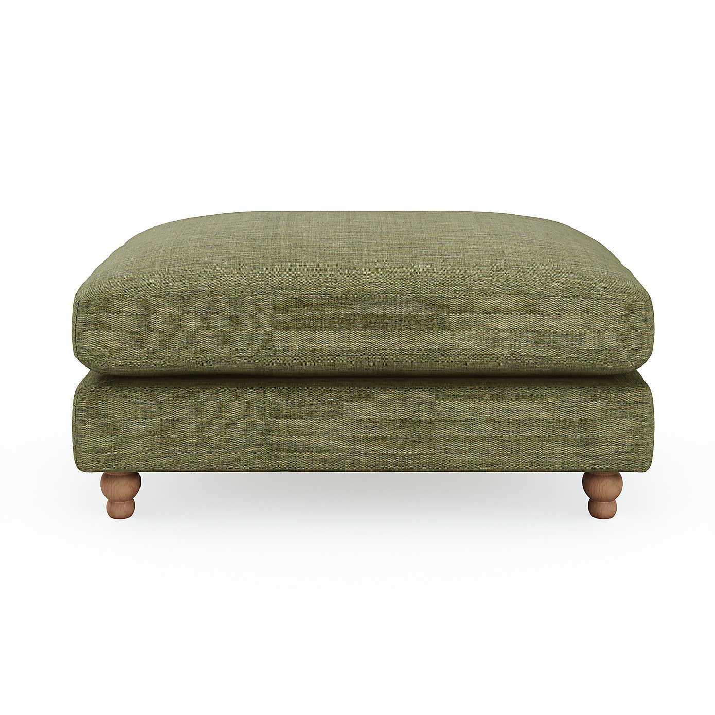 Martha Slub Faux Linen Footstool