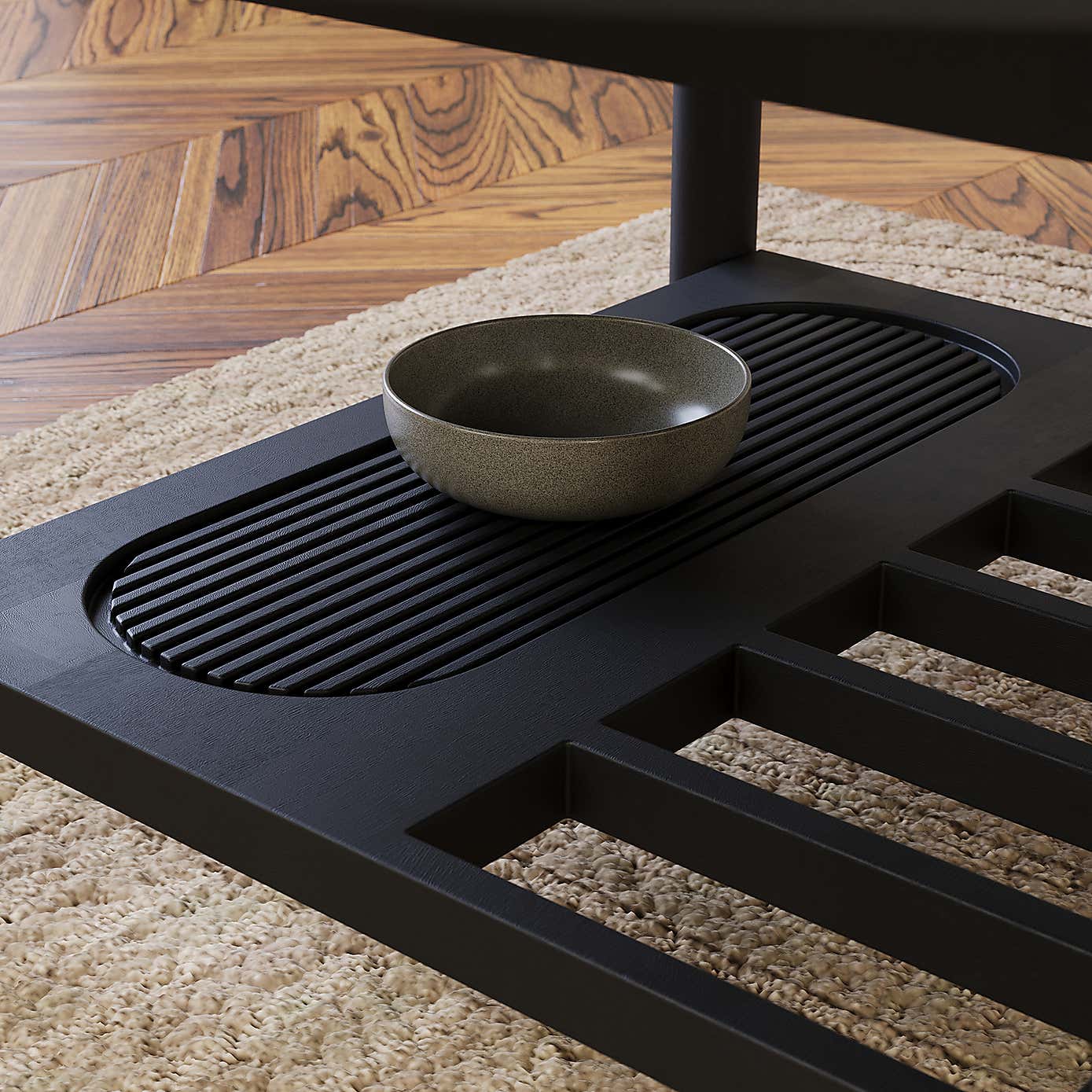 Khari Round Coffee Table, Mango Wood