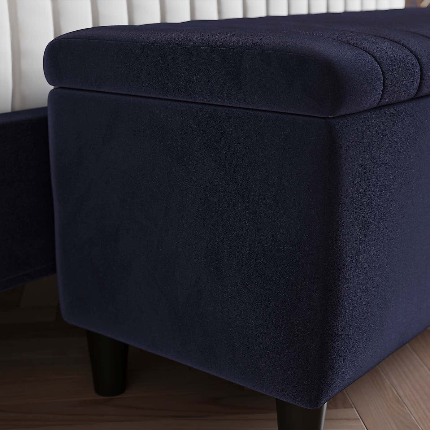 Alara Velvet Ottoman Box