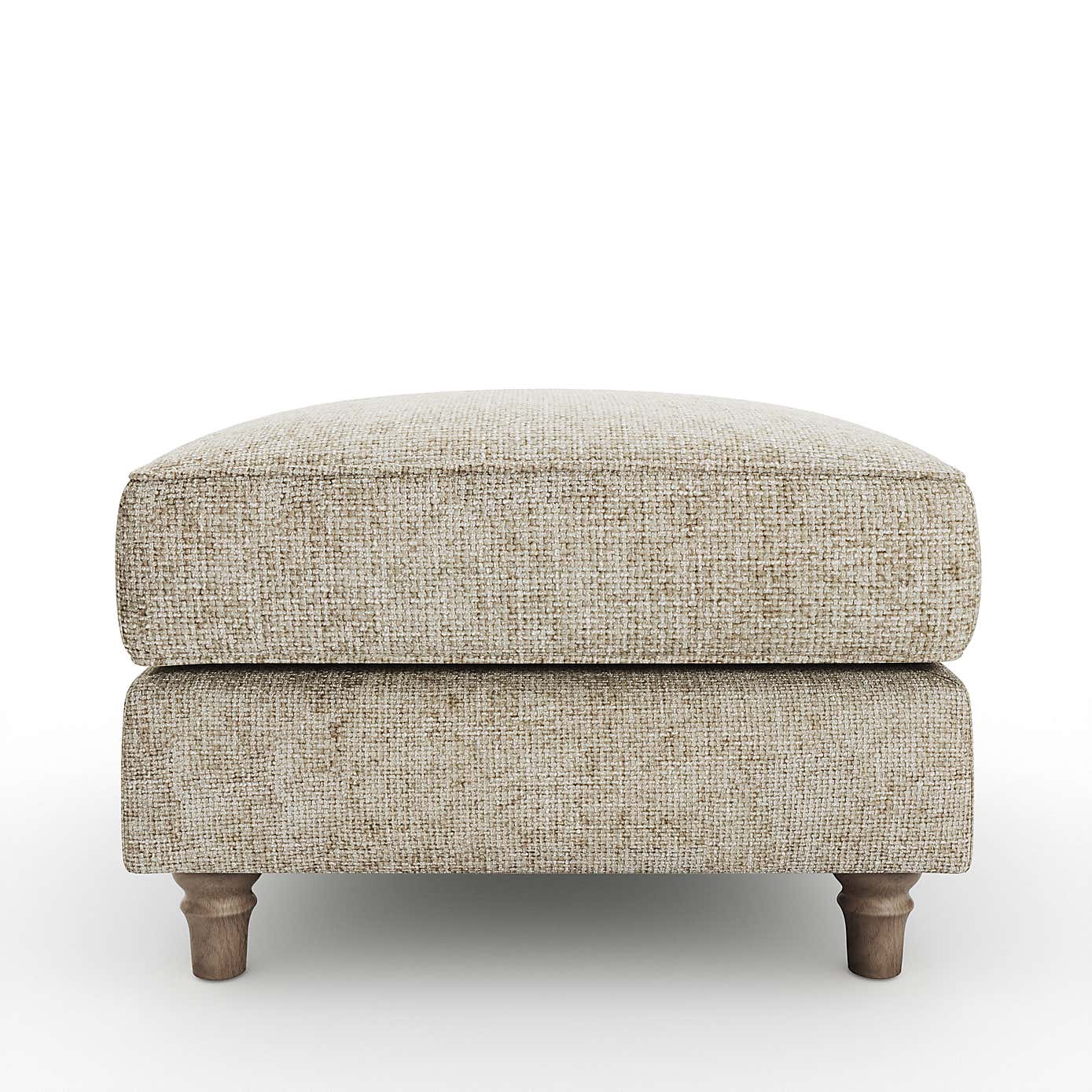 Flori Footstool, Chunky Chenille