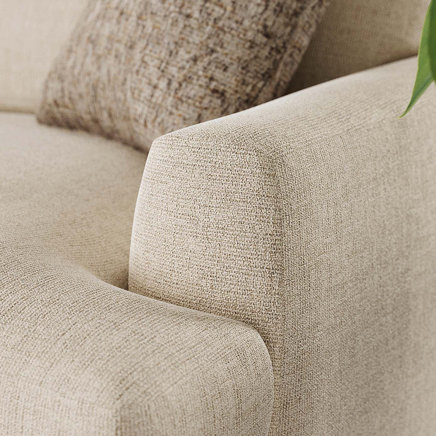 Lawson Chunky Tonal Weave Corner Chaise Sofa