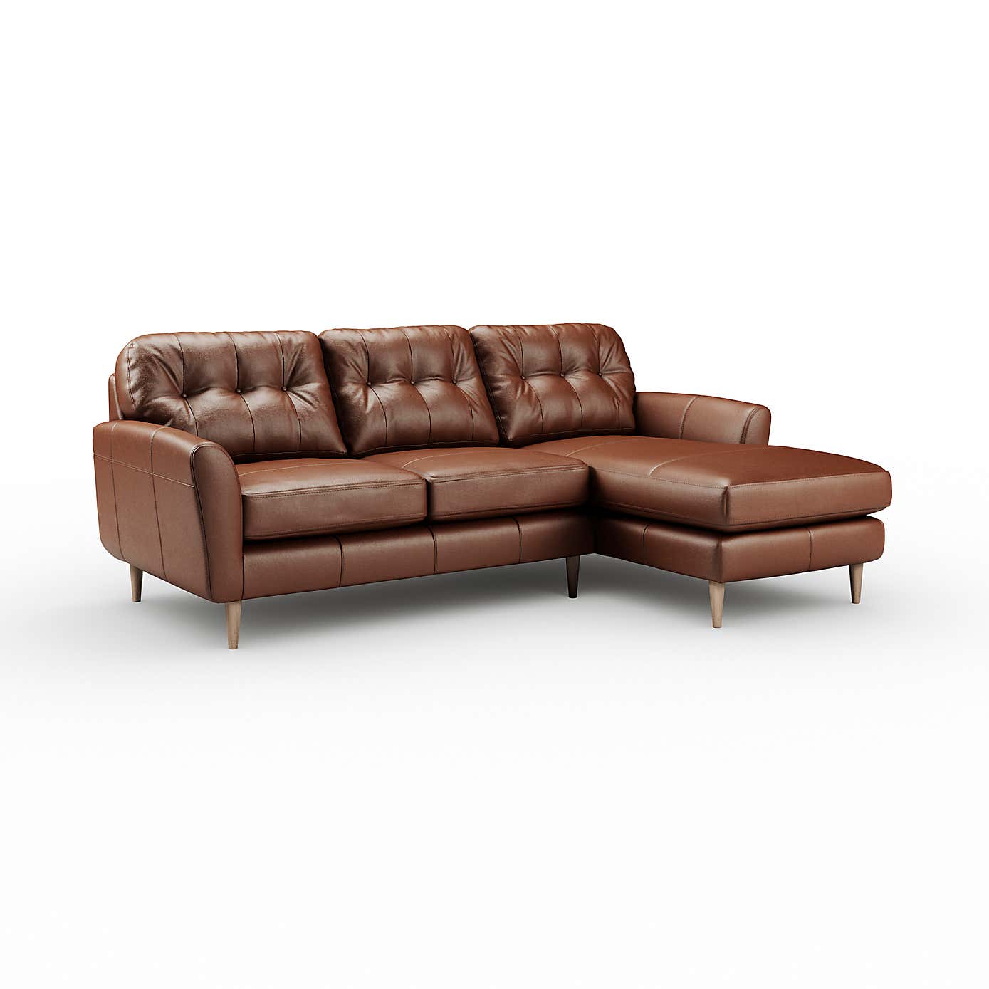 Sven Vintage Leather Large Corner Chaise Sofa