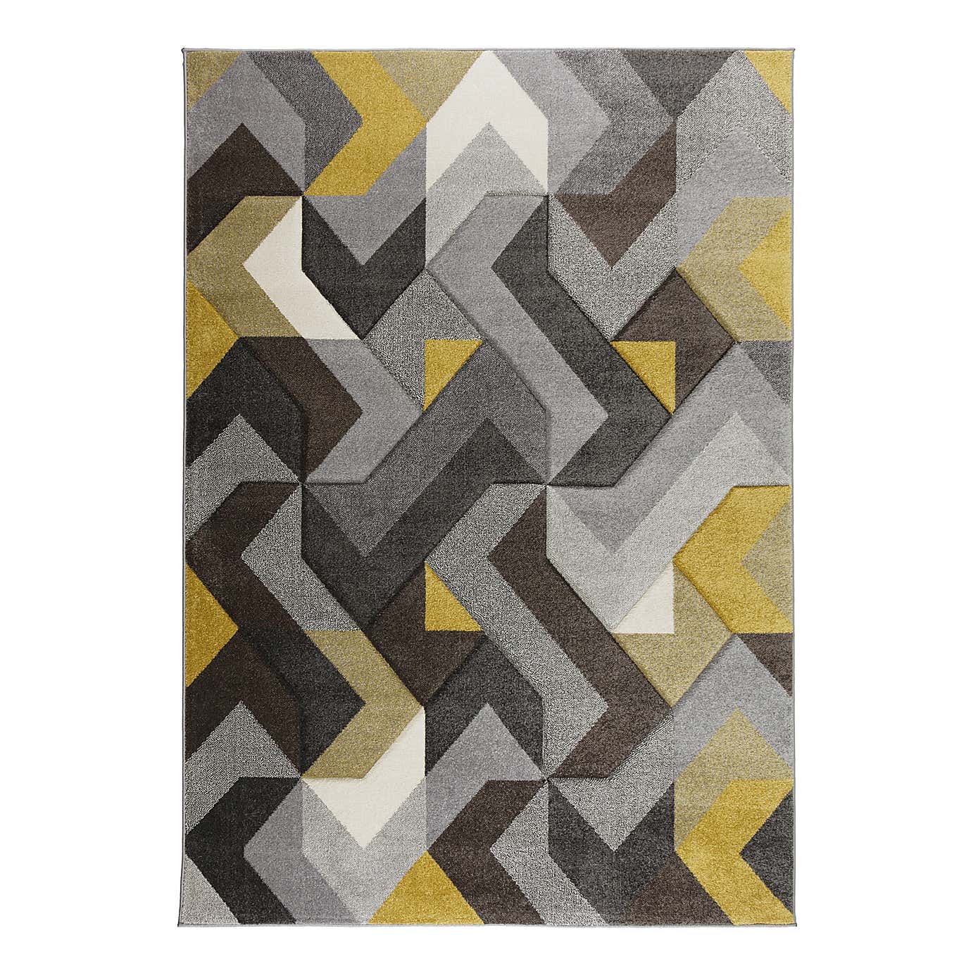 Hand Carved Aurora Geometric Rug