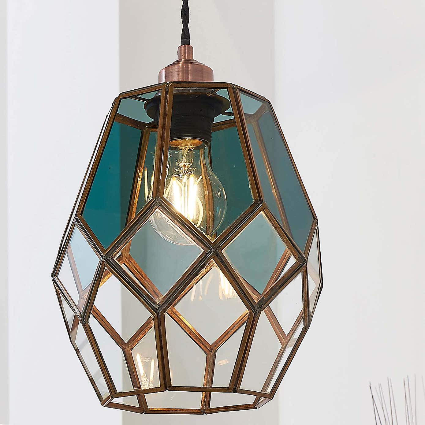 Vogue Eacham 1 Light Pendant Ceiling Fitting