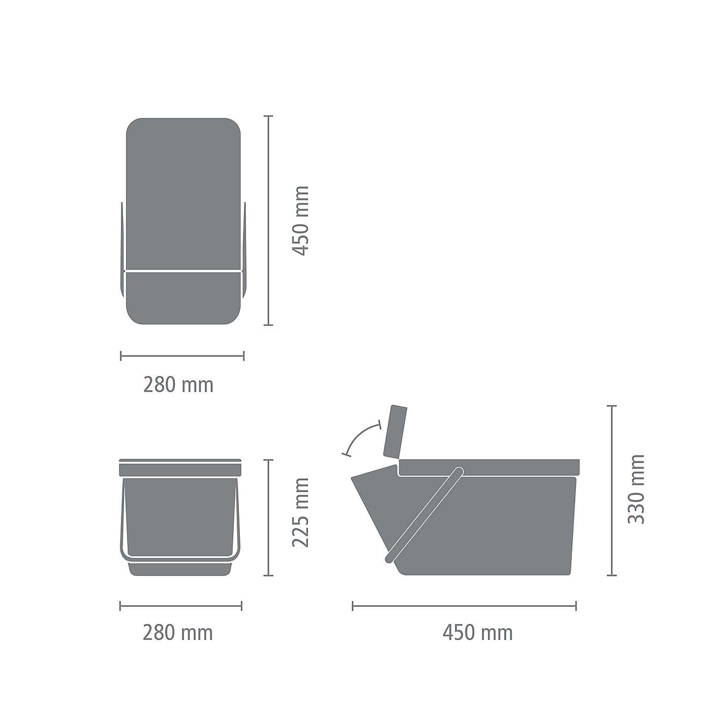 Brabantia Sort & Go Stackable Recycle Bin