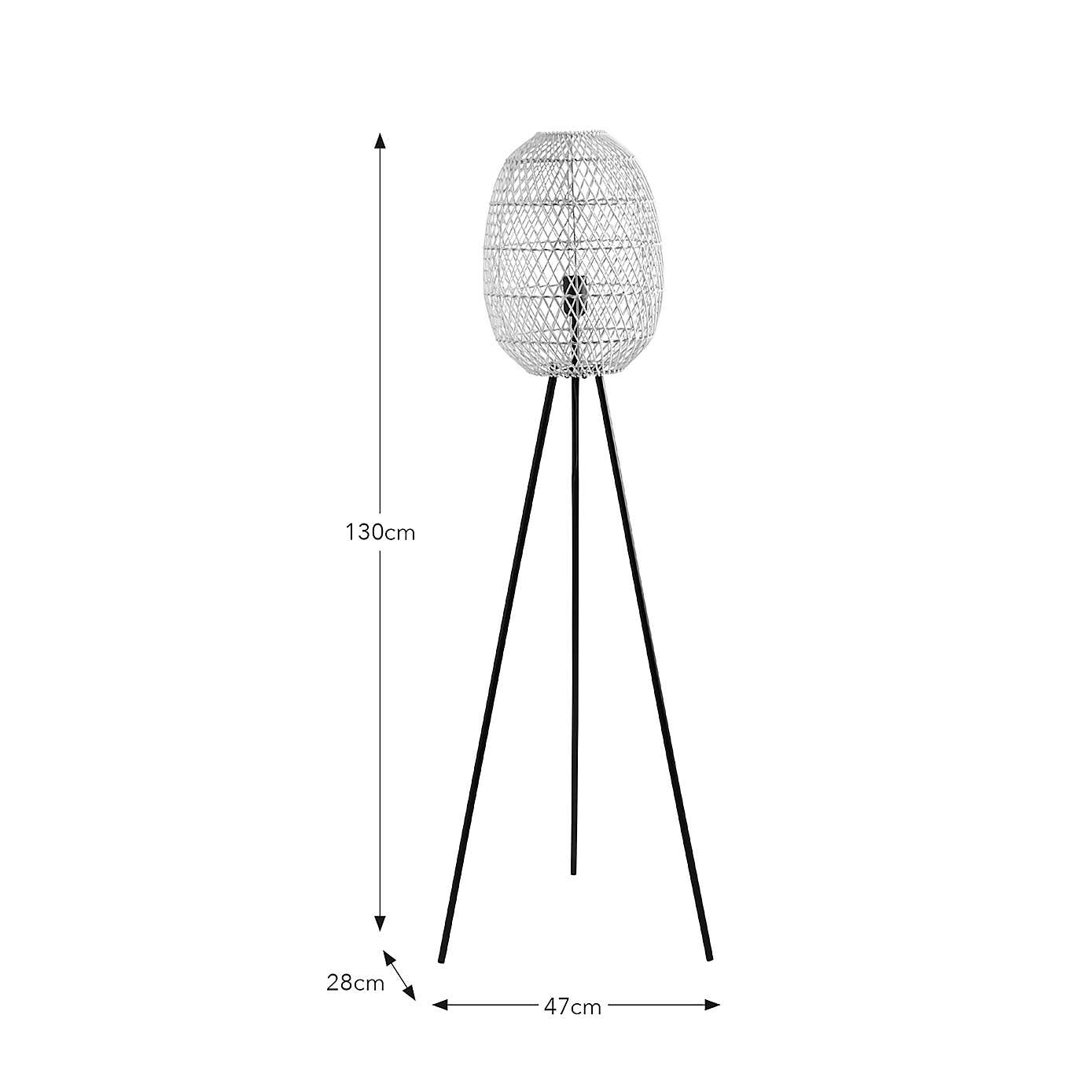 Kalena Boho Tripod Floor Lamp
