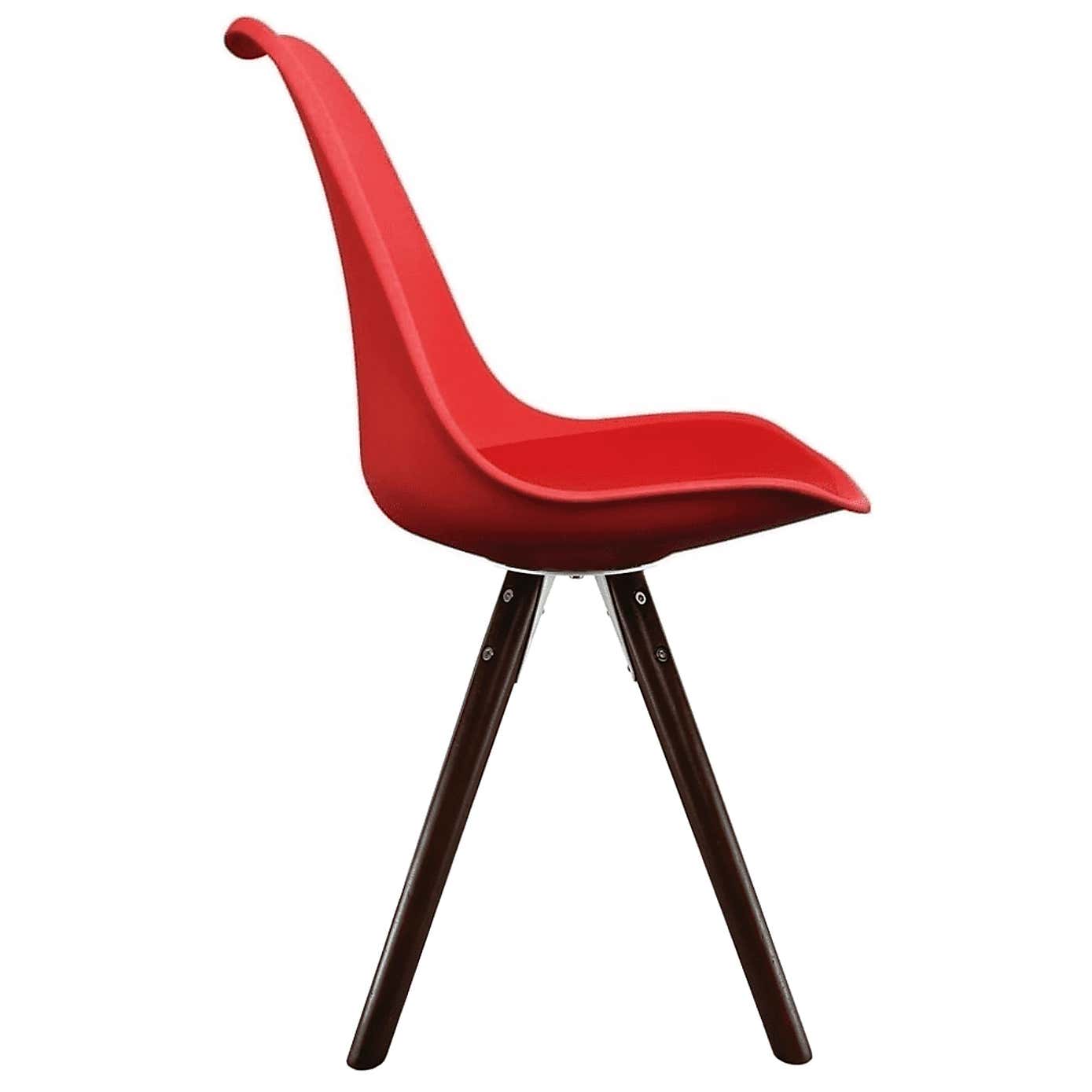 Fusion Living Soho Plastic Dining Chair with Pyramid Legs