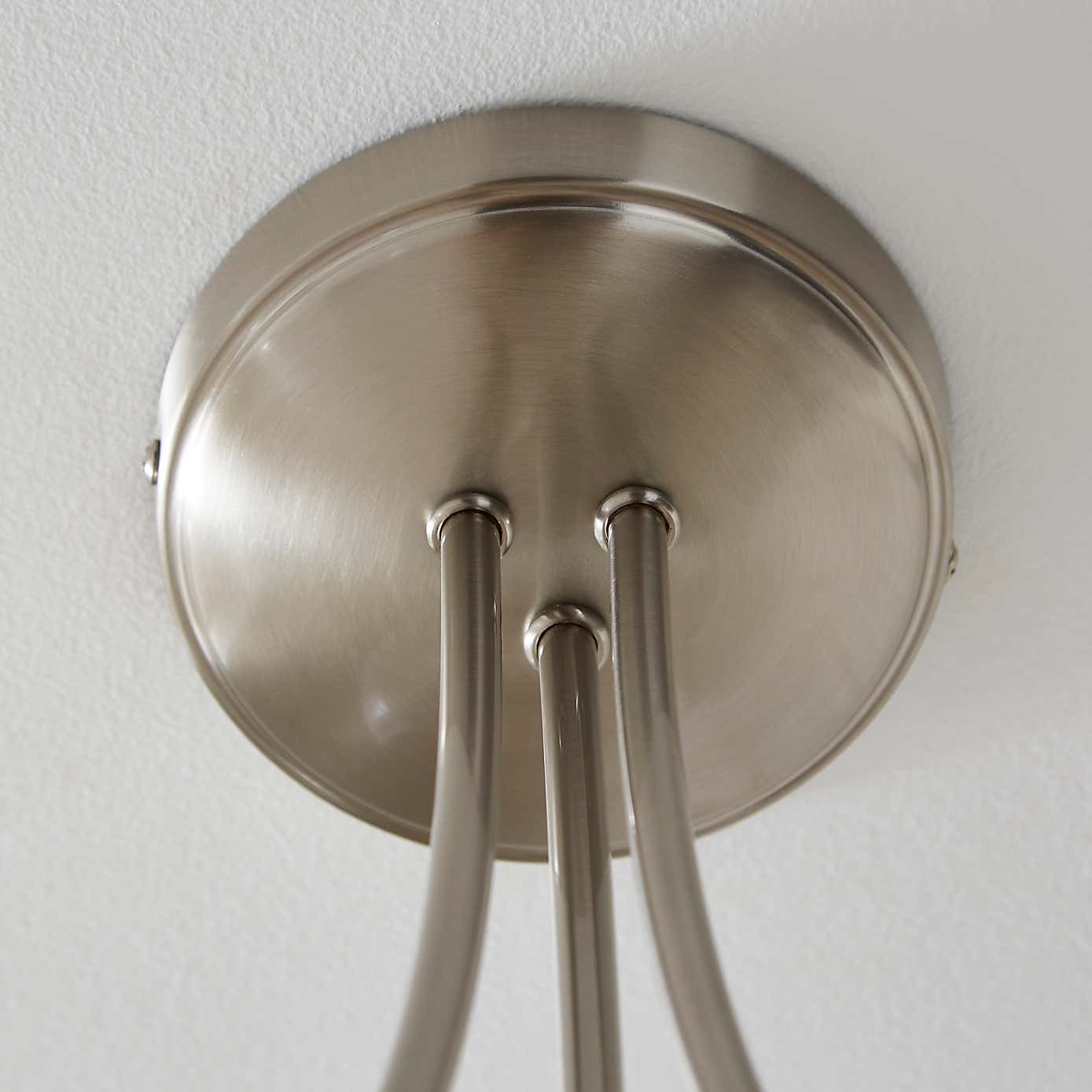 Hemsby Mid Century 3 Light Semi Flush Ceiling Light