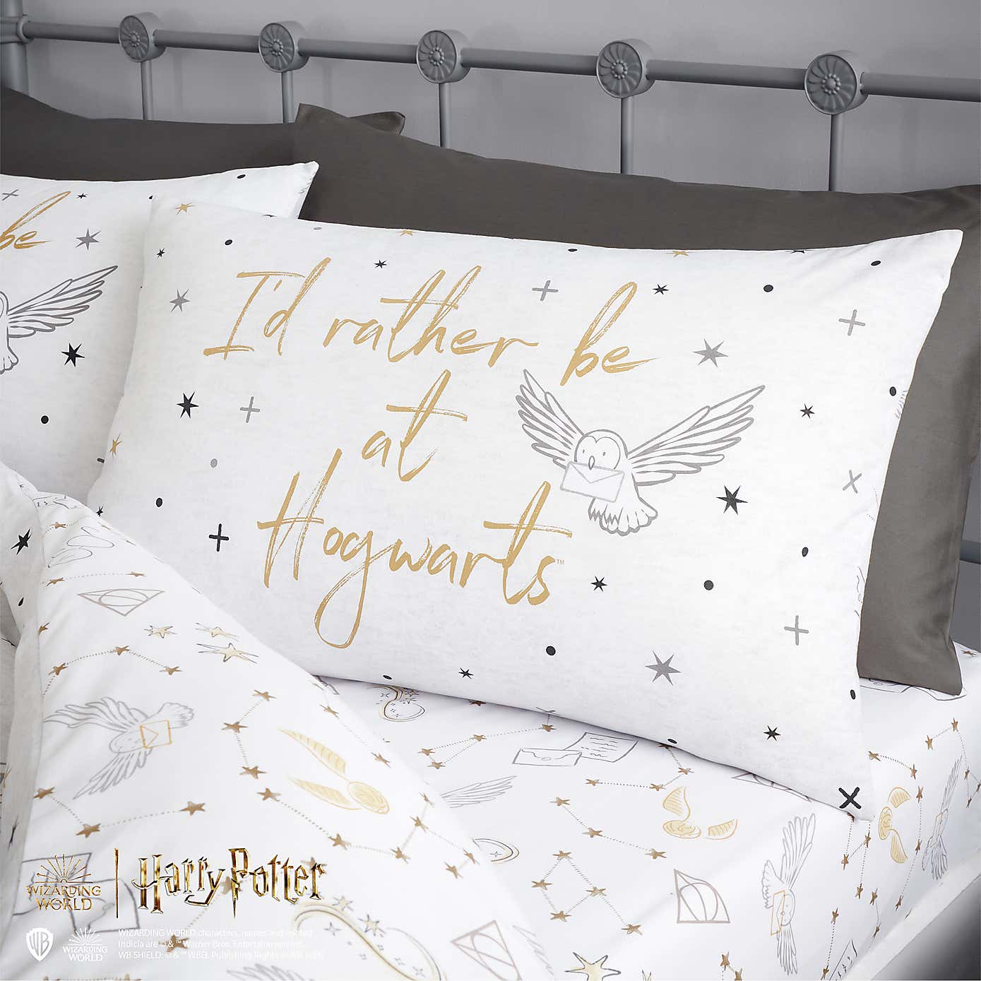 Harry Potter Hogwarts Duvet Cover and Pillowcase Set Kingsize