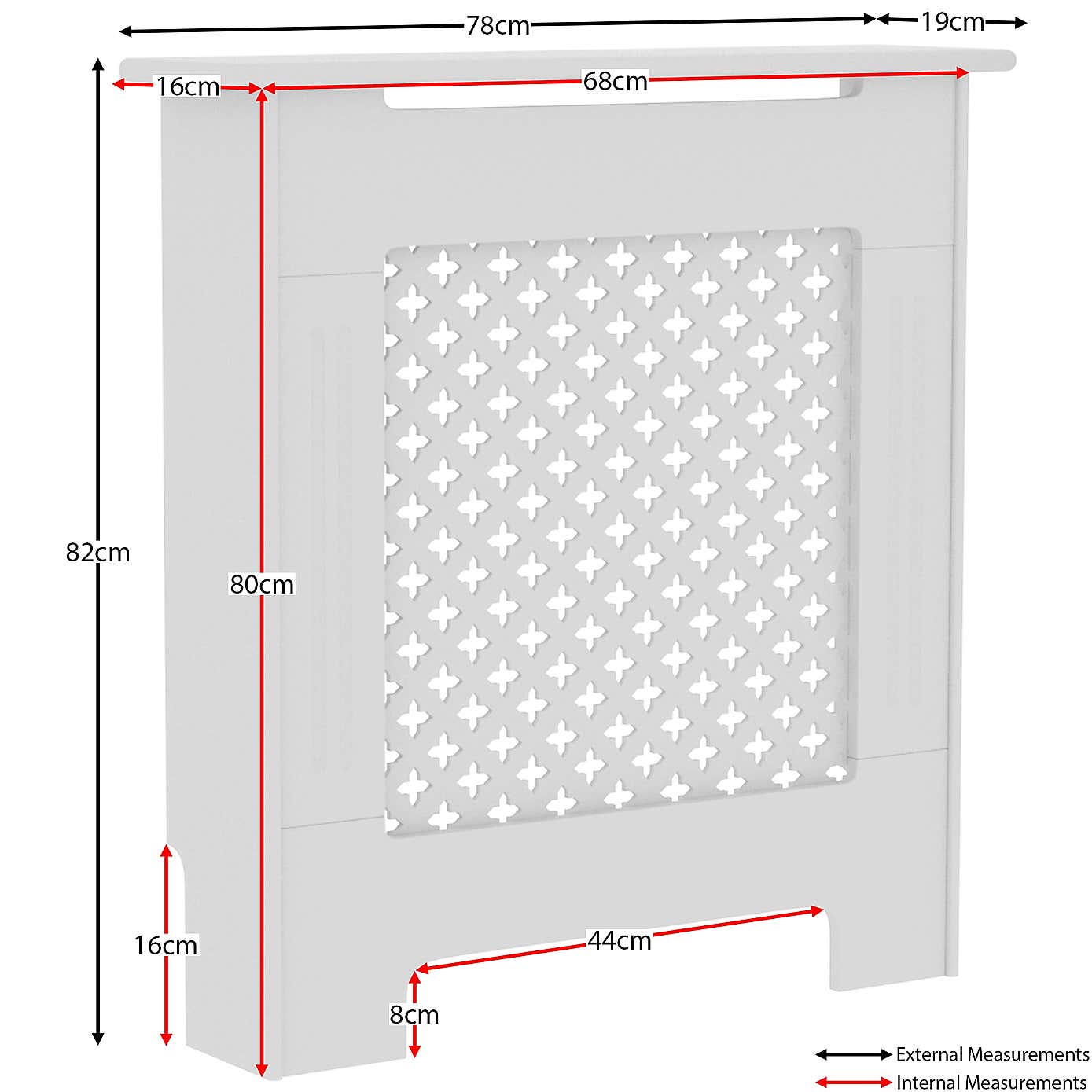 Vida Designs Oxford Radiator Cover