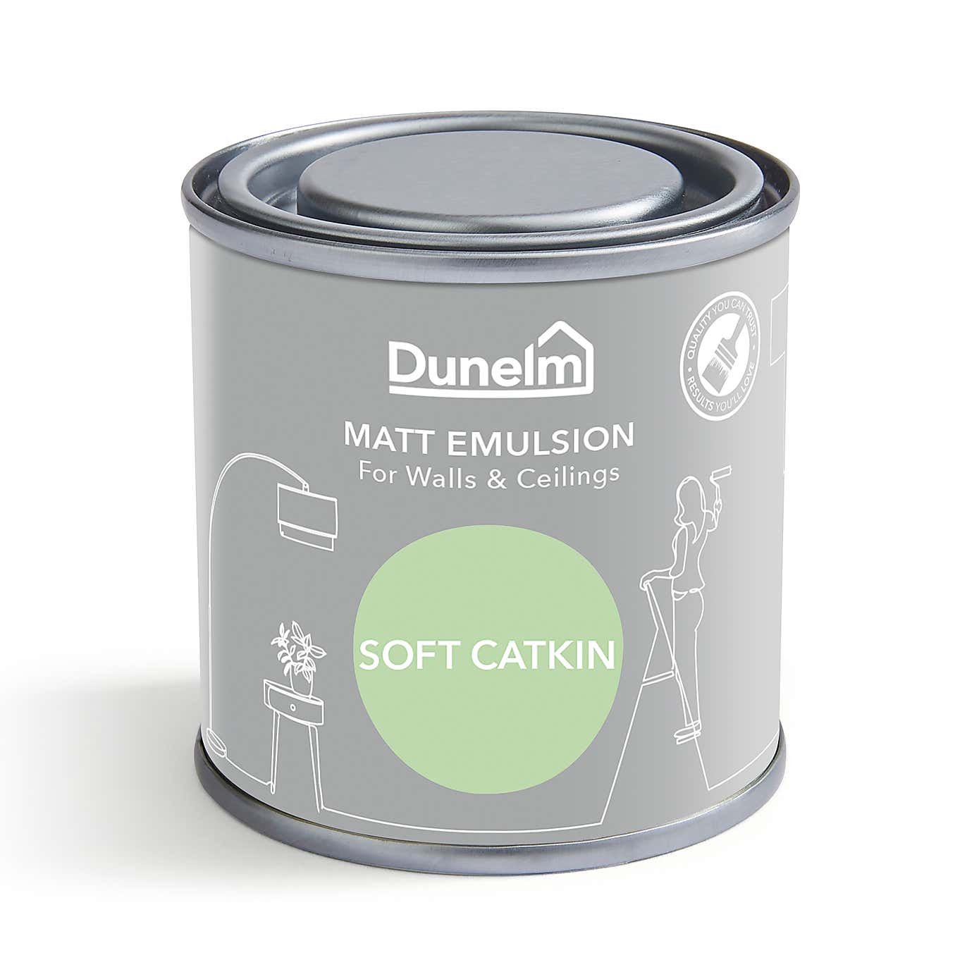 Dunelm Soft Catkin Green Matt Emulsion Paint