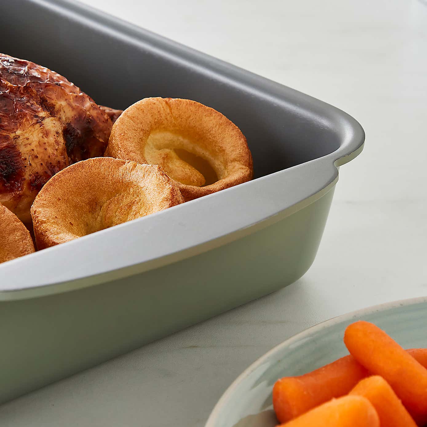 Cast Aluminium Green Roasting Tray