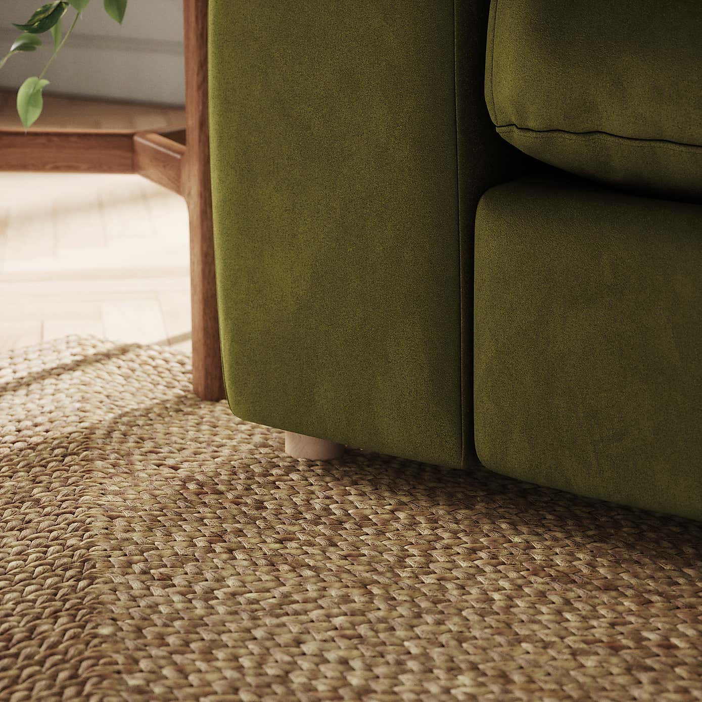 Full Circle Austin Luxury Velvet Modular Arm Corner Piece