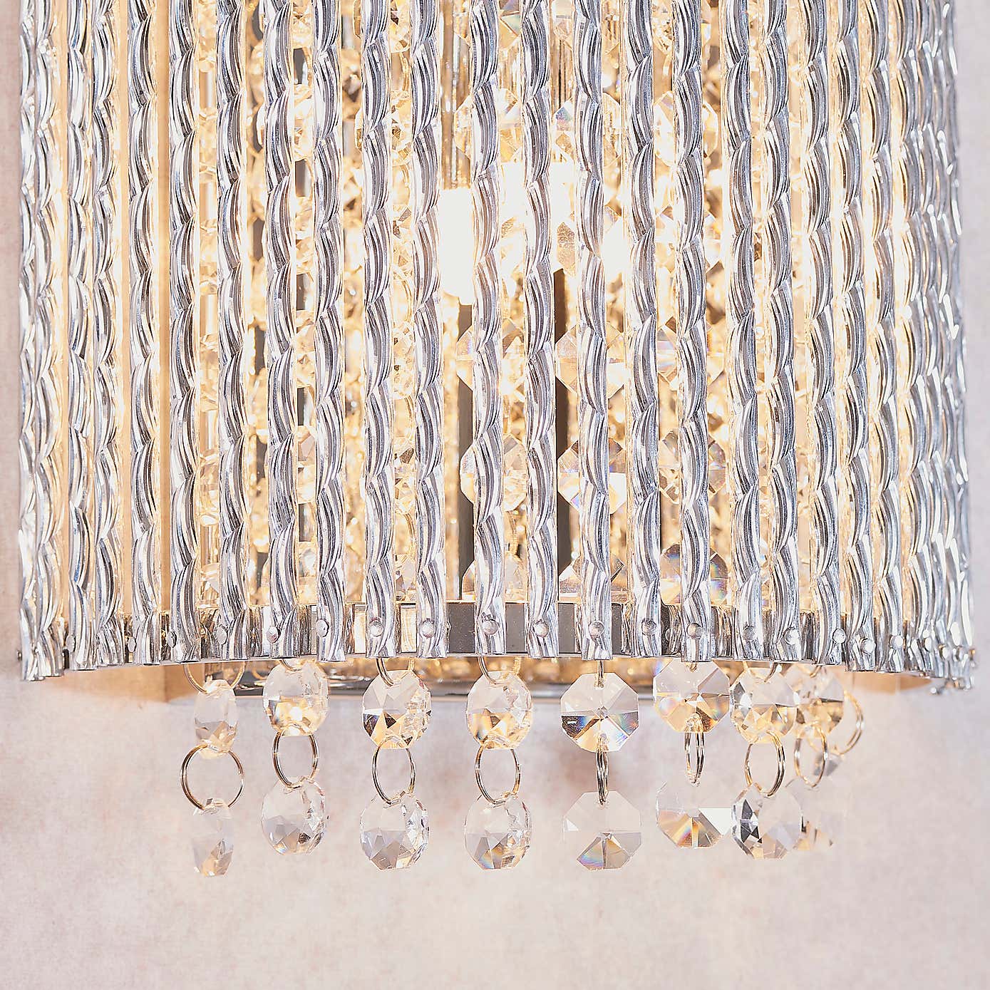 Vogue Galina Crystal Wall Light Chrome