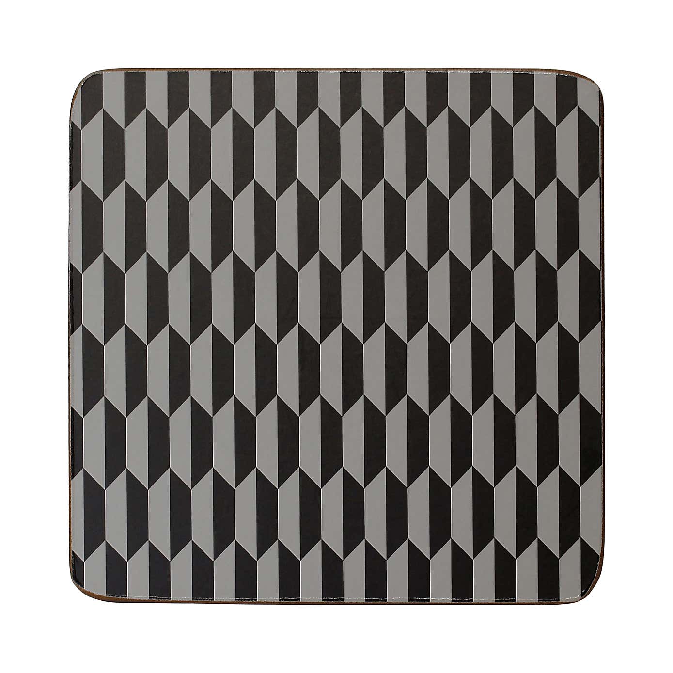 Set of 4 Geometric Cork Back Coasters