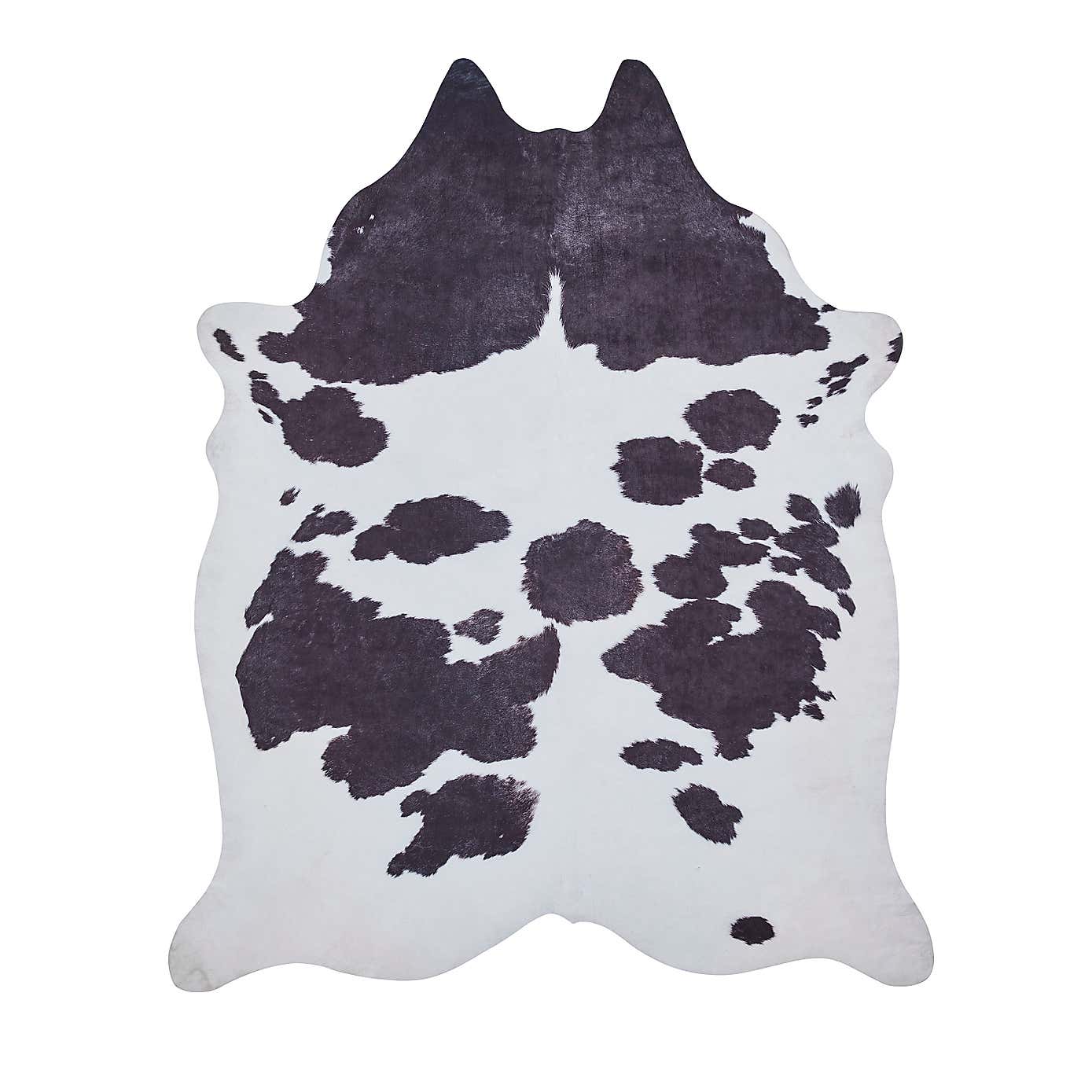 Faux Cow Print Rug