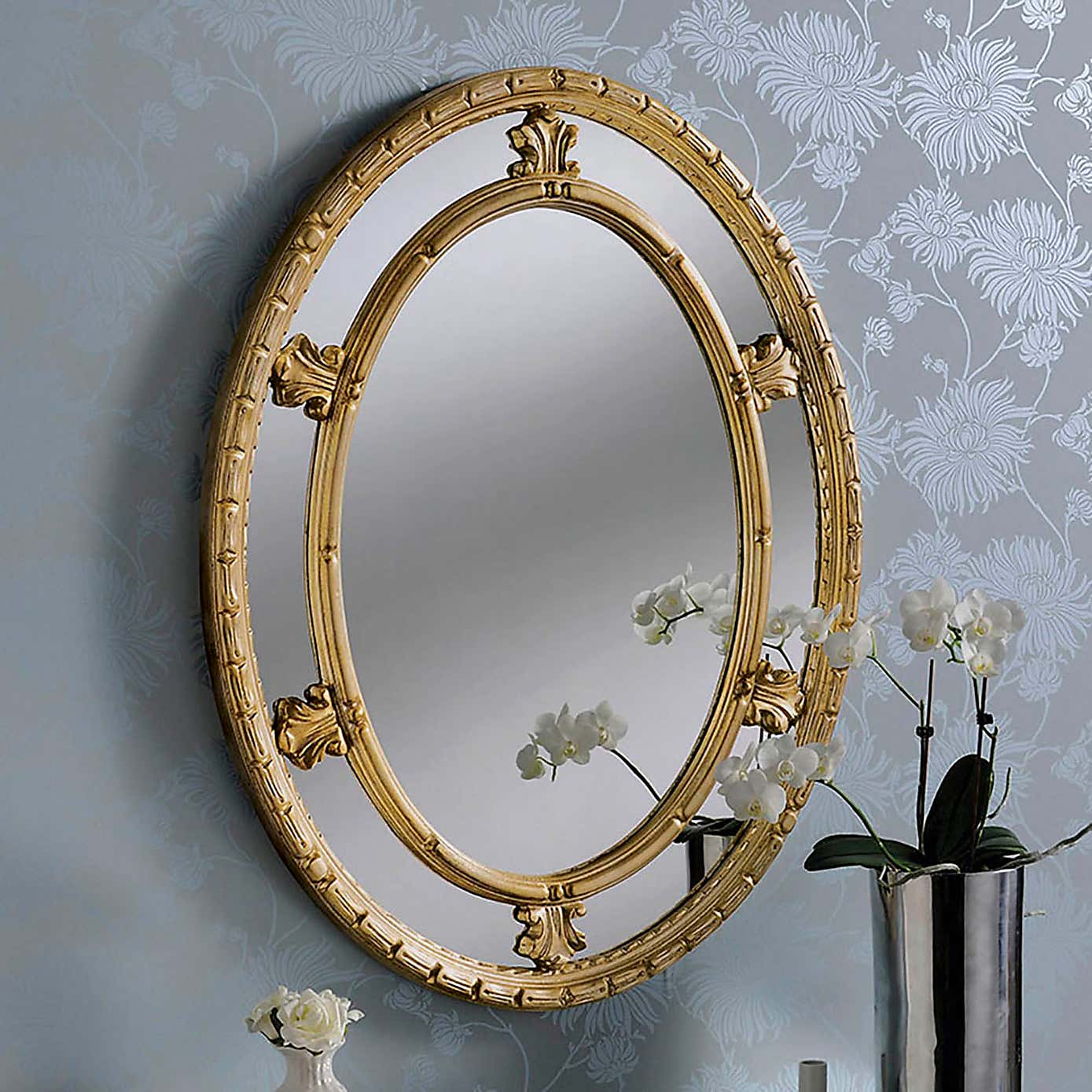Yearn Decorative Oval Wall Mirror