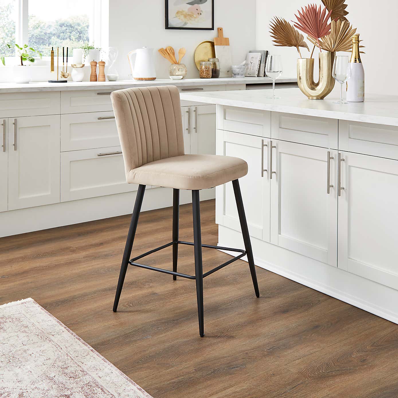 Taylor Velvet Bar Stool