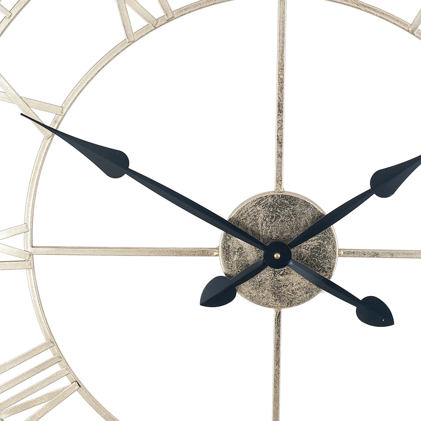 Antique Metal Skeleton Wall Clock