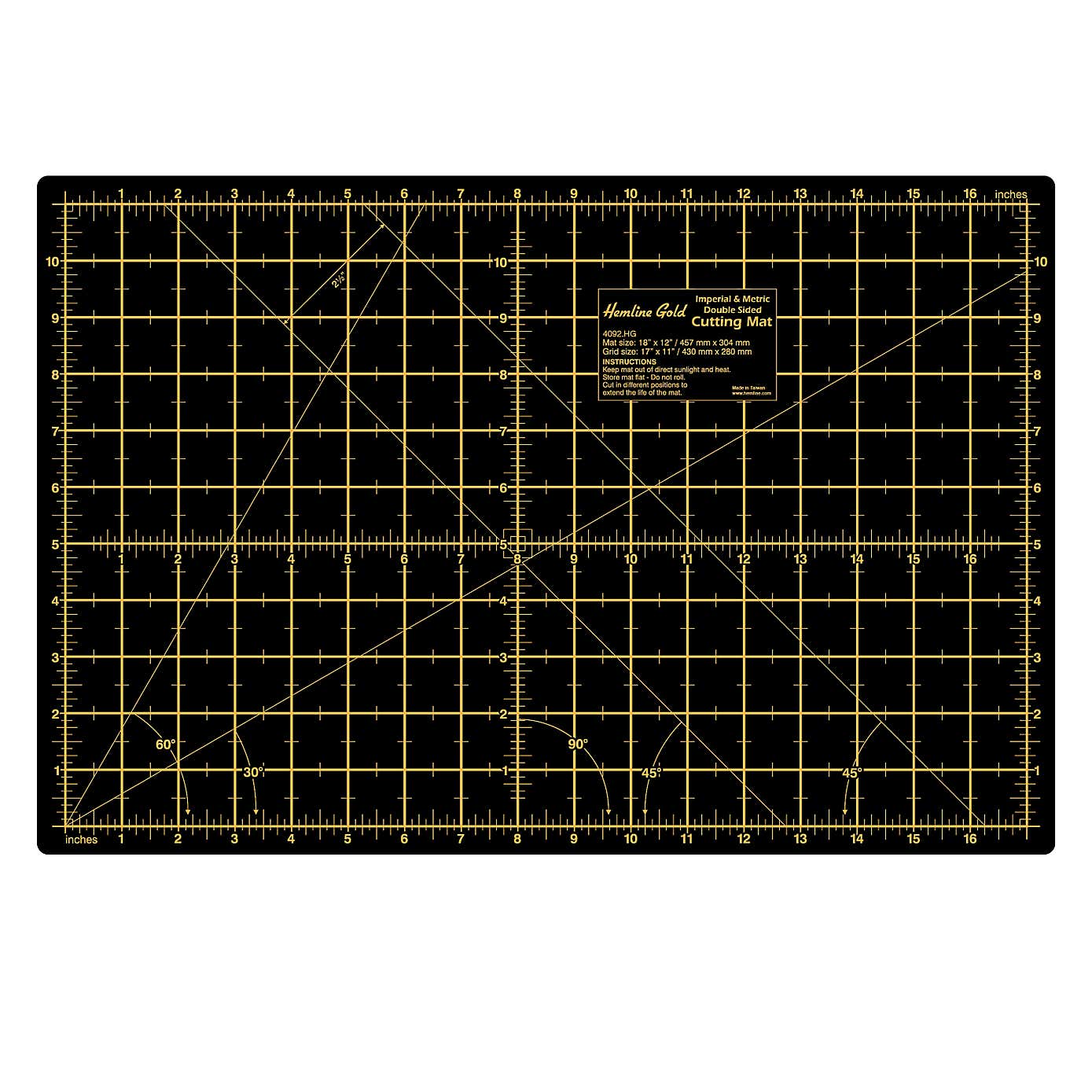 Hemline Gold Cutting Mat