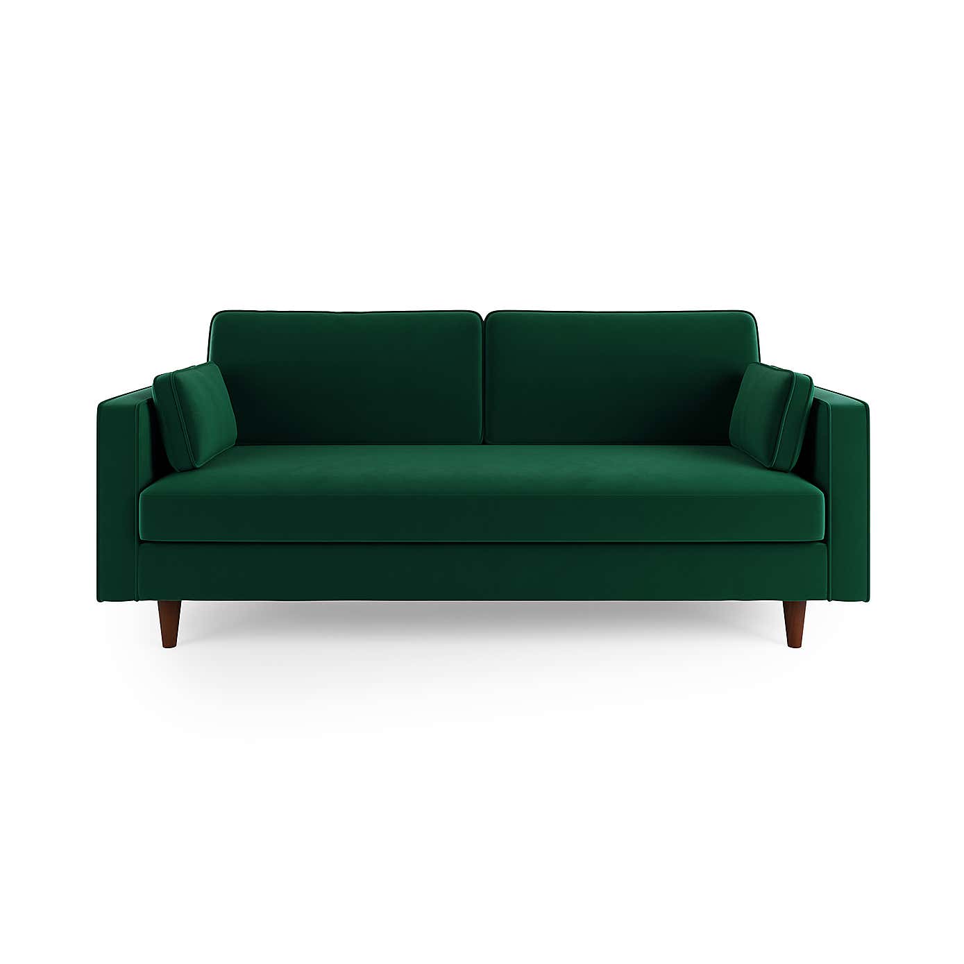 Zoe Plain Velvet 3 Seater Sofa