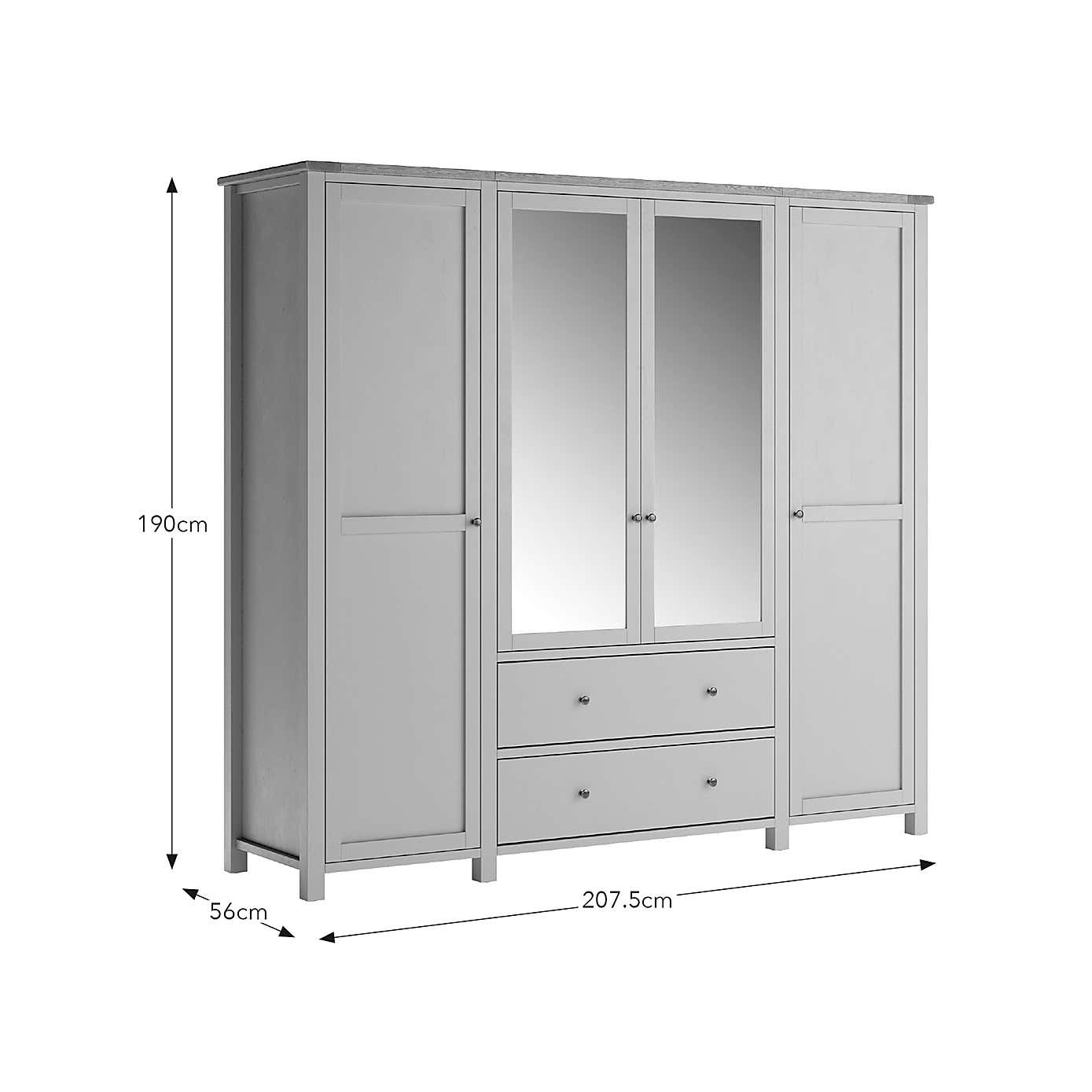 Olney 4 Door Wardrobe