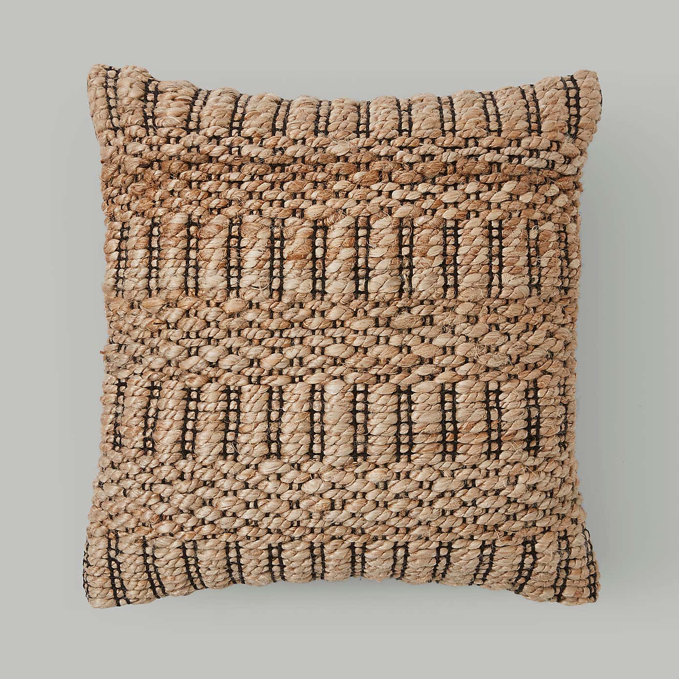 Chunky Jute Natural Square Cushion