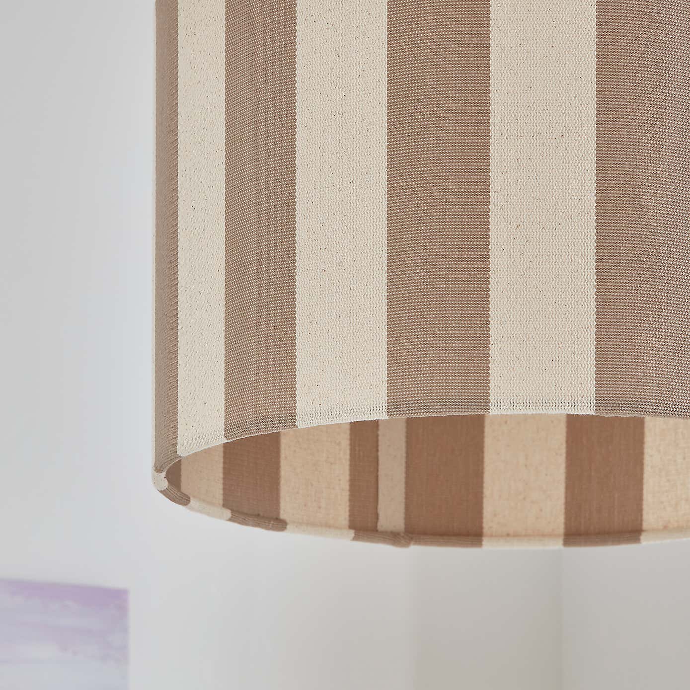 Beatrice Stripe Drum Lamp Shade