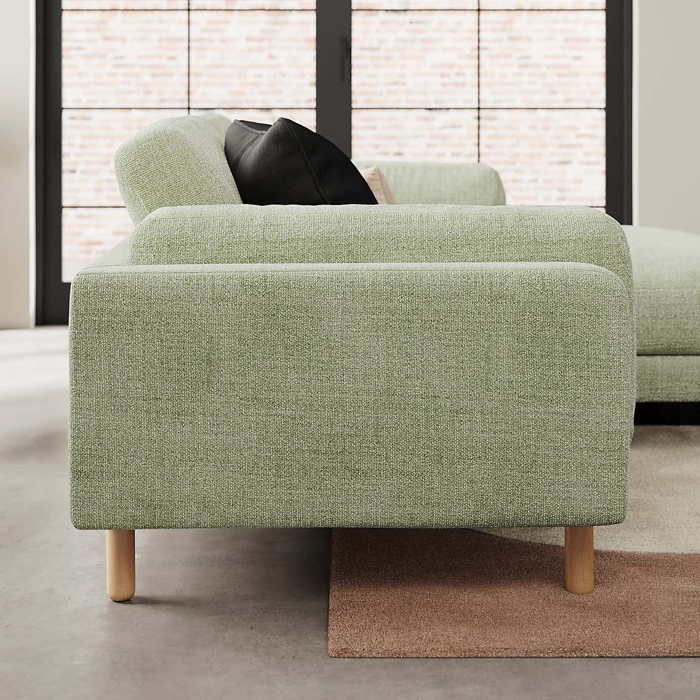 Newton Chunky Tonal Weave Corner Chaise