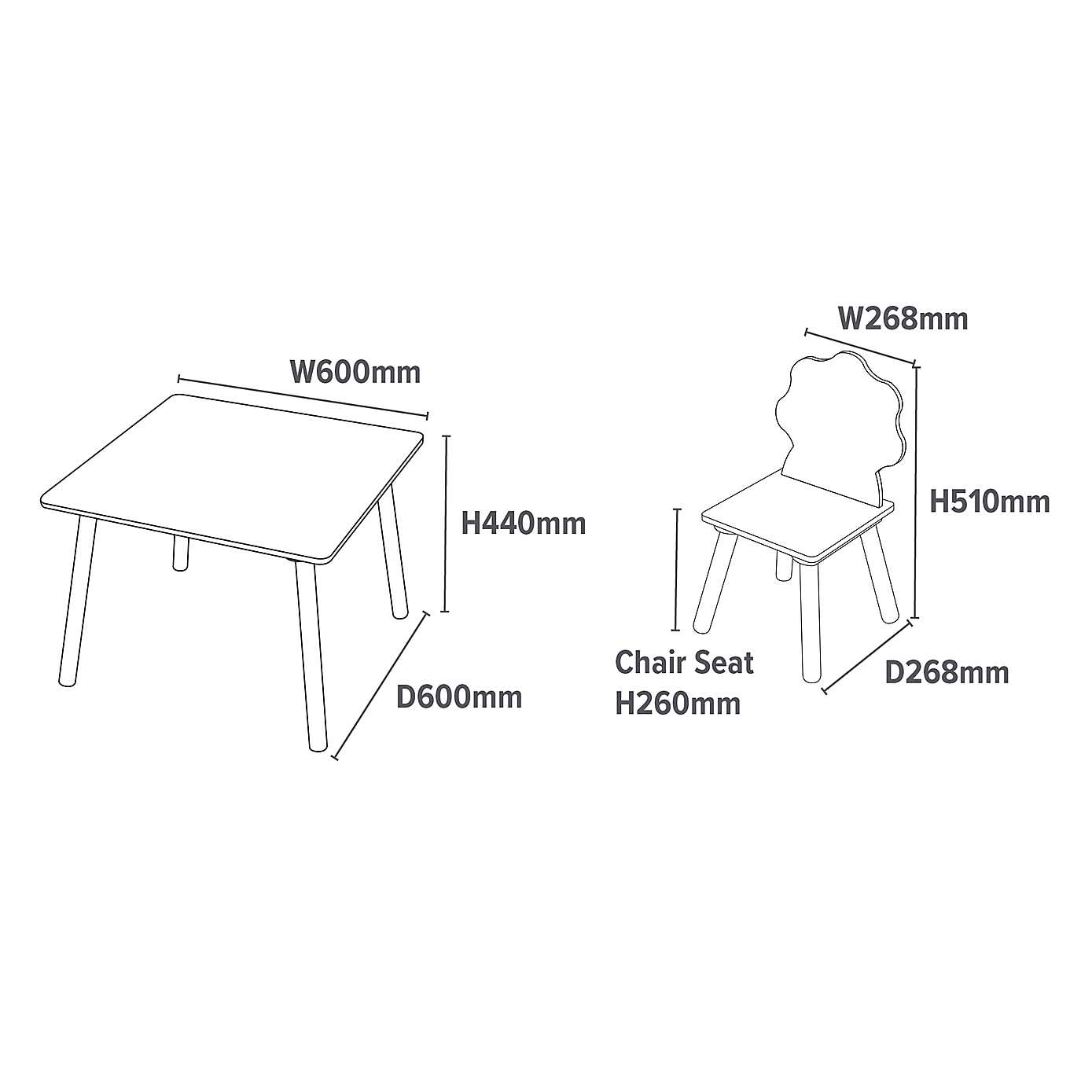 Liberty House Kids Dinosaur Table And Two Chair Set