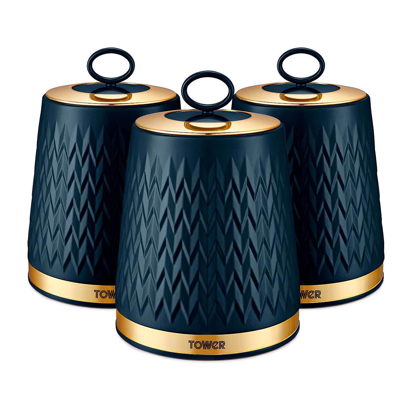 Tower Set of 3 Empire Canisters