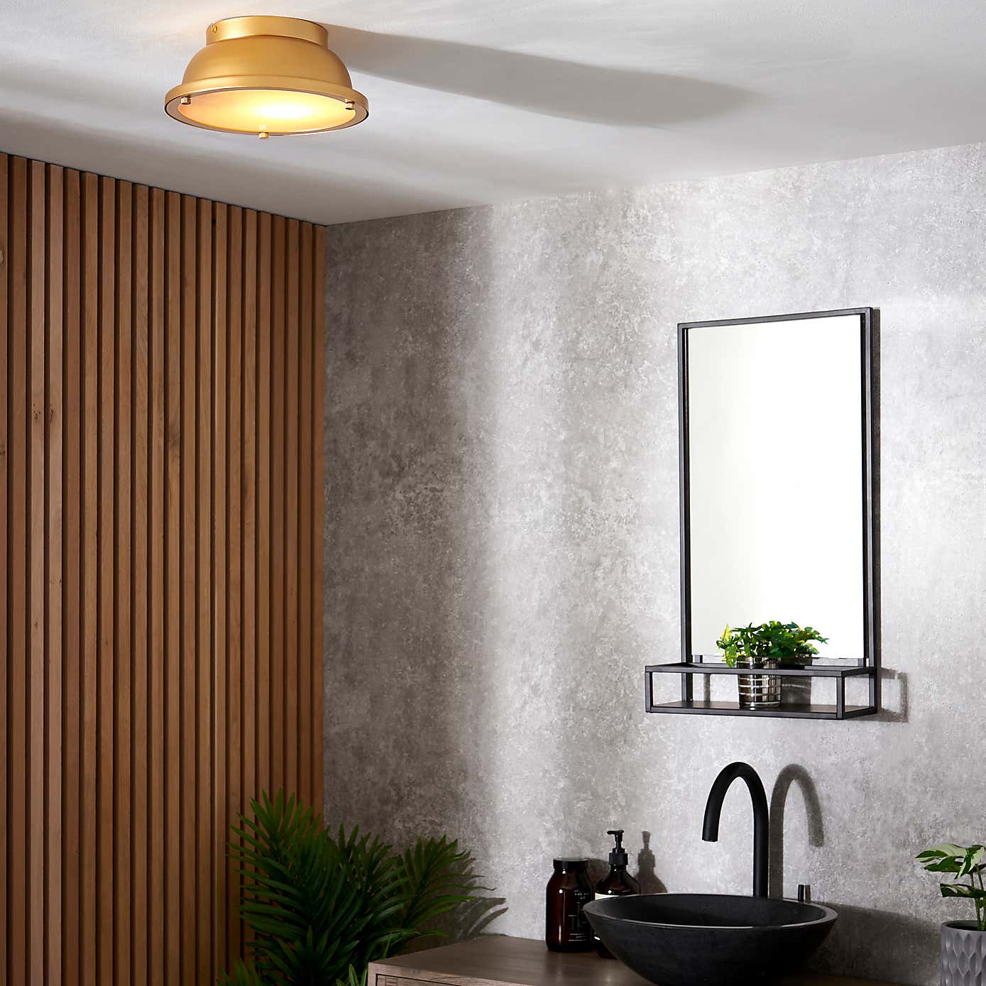 Barton Bathroom 1 Light Flush Ceiling Fitting