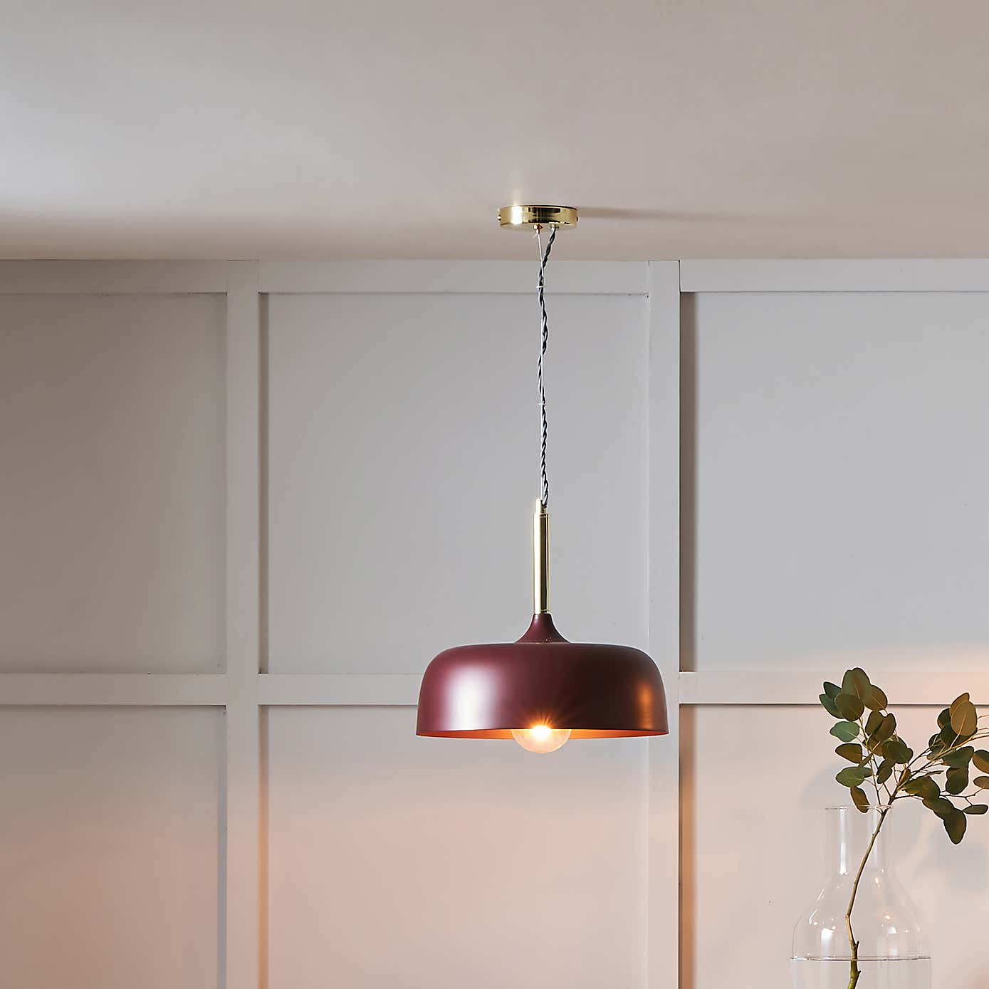 Anke Domed Metal Pendant