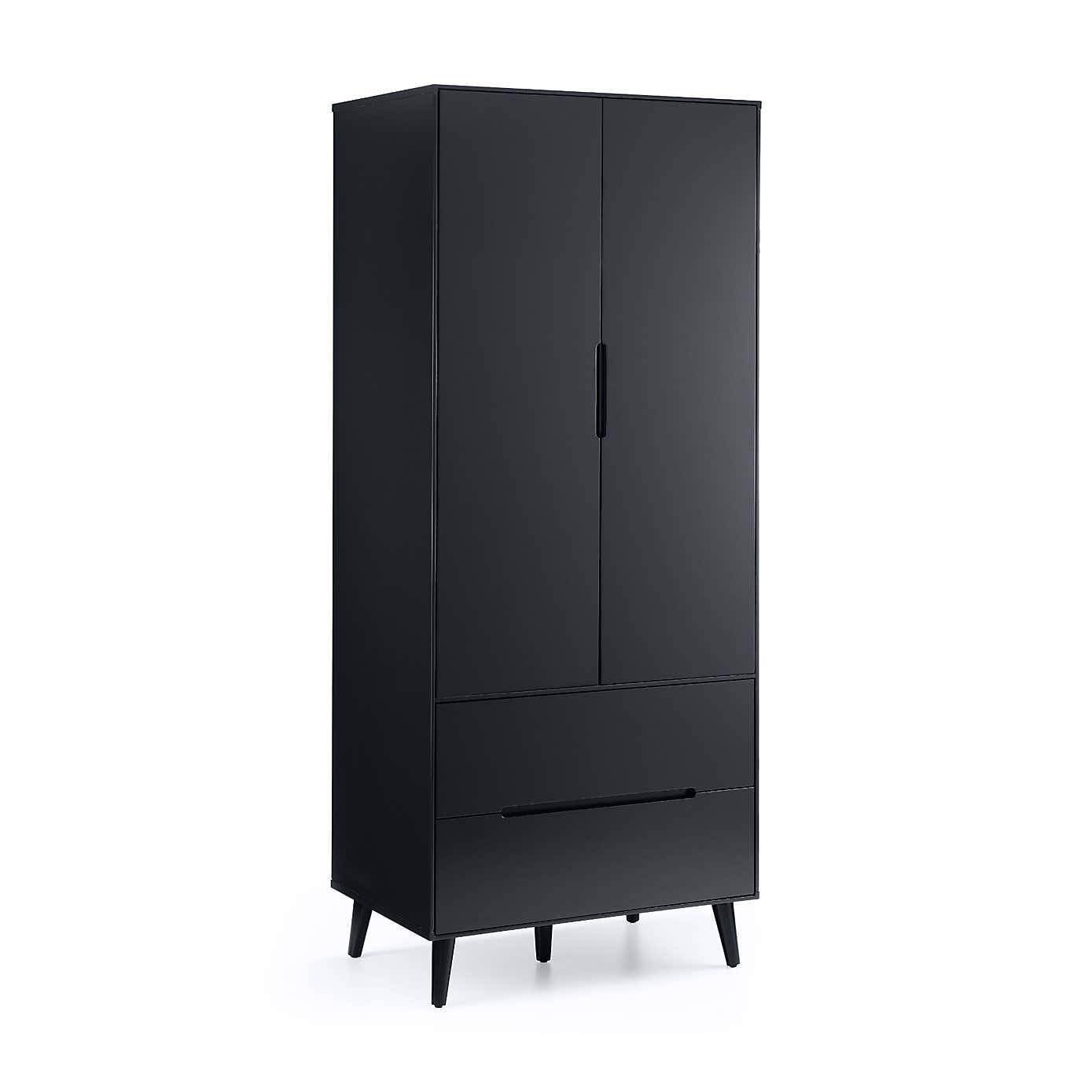 Cecil Double Wardrobe, Anthracite