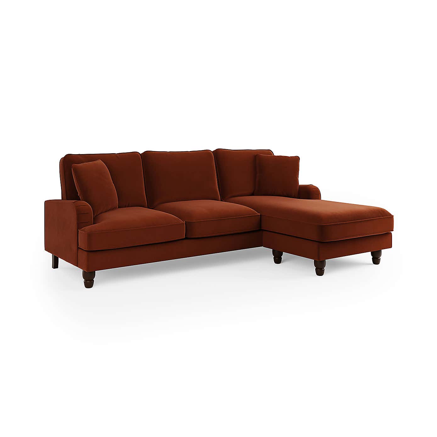 Beatrice Velvet Left Hand Corner Sofa